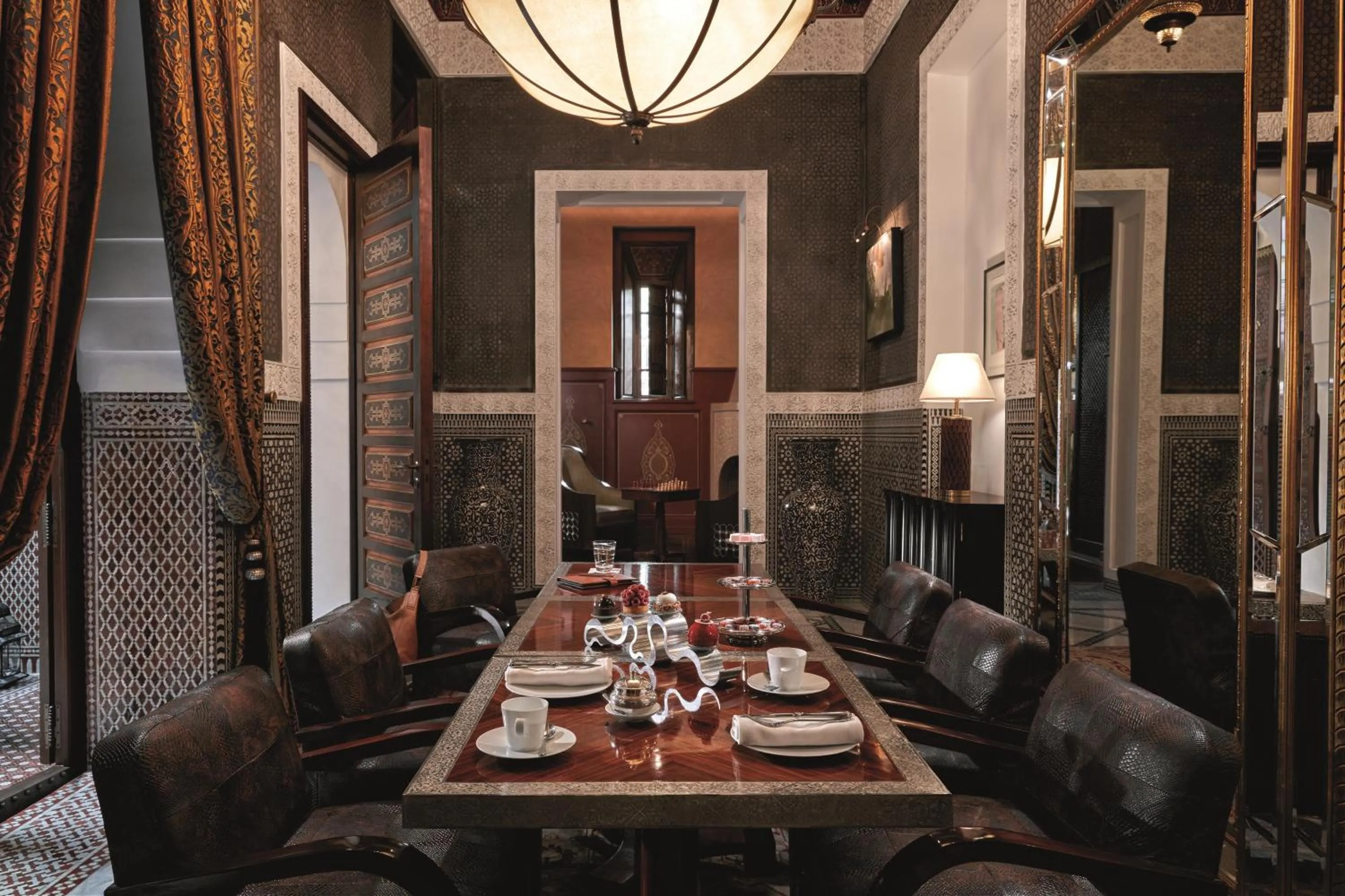 Dining area in Royal Mansour Marrakech