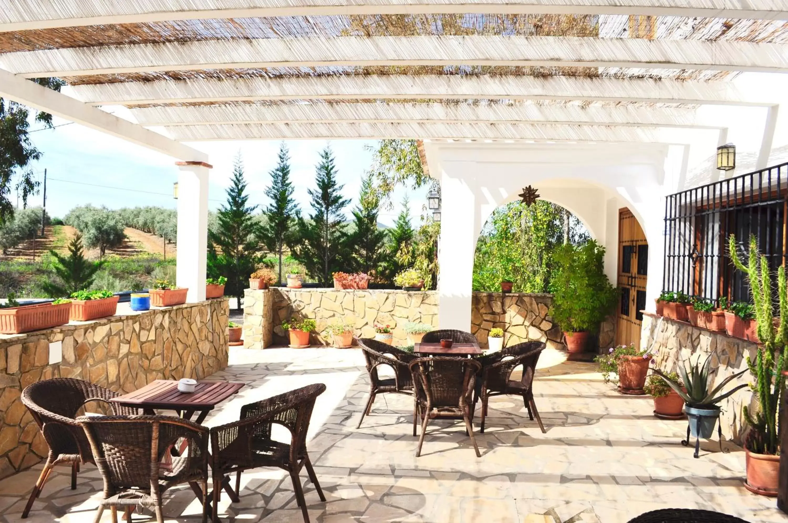Balcony/Terrace, Restaurant/Places to Eat in Hotel Rural La Paloma