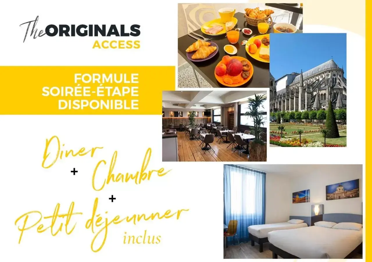 Restaurant/places to eat in The Originals Access, Hôtel Bourges Gare