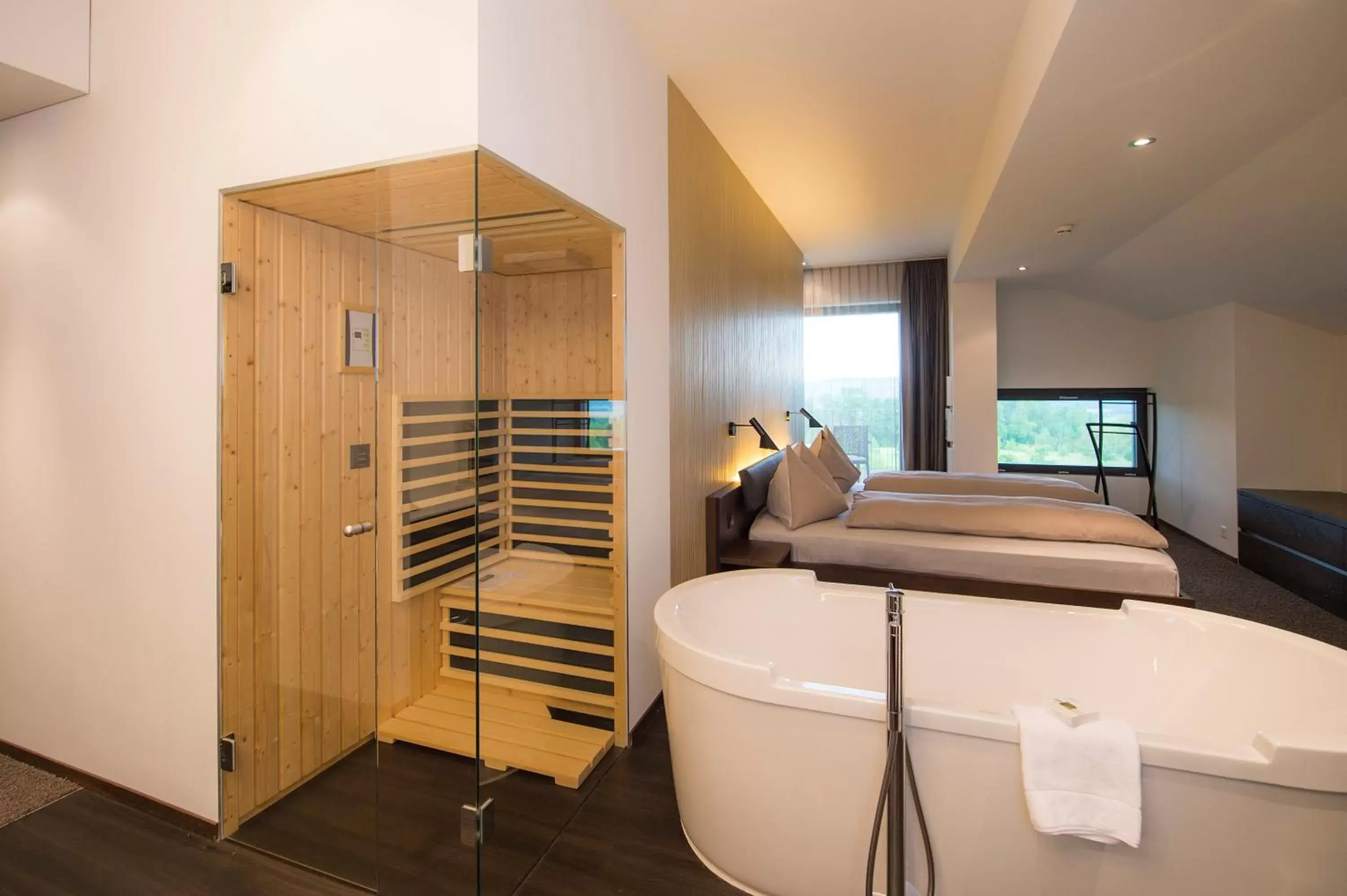 Photo of the whole room, Bathroom in Wellnesshotel Golf Panorama