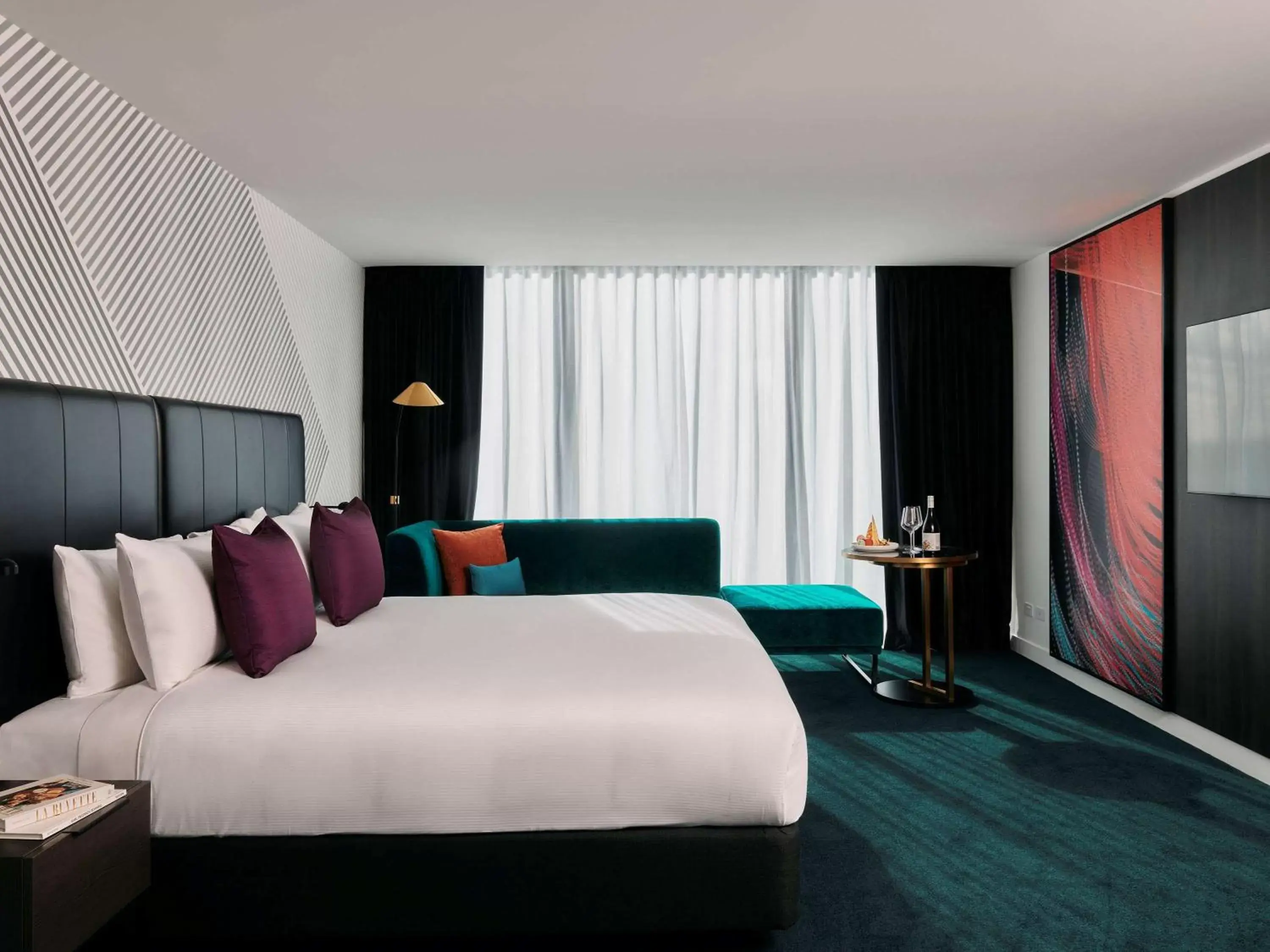 Bedroom, Bed in Movenpick Hotel Melbourne On Spencer
