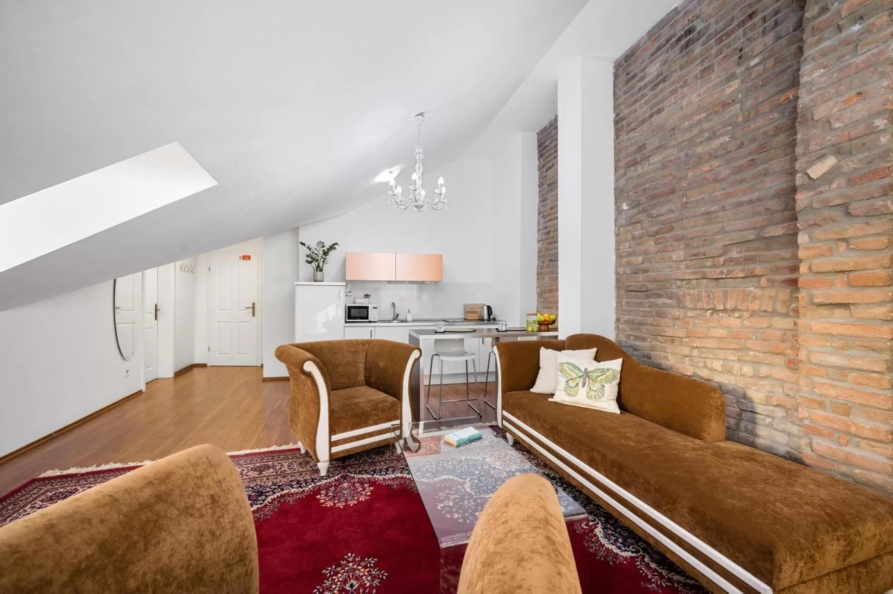 Kitchen or kitchenette in Garni Hotel VIRGO