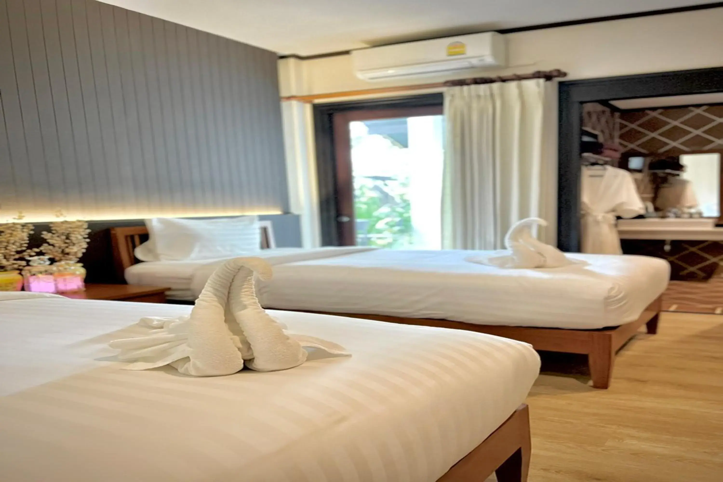 Bed in Na Mantra Resort