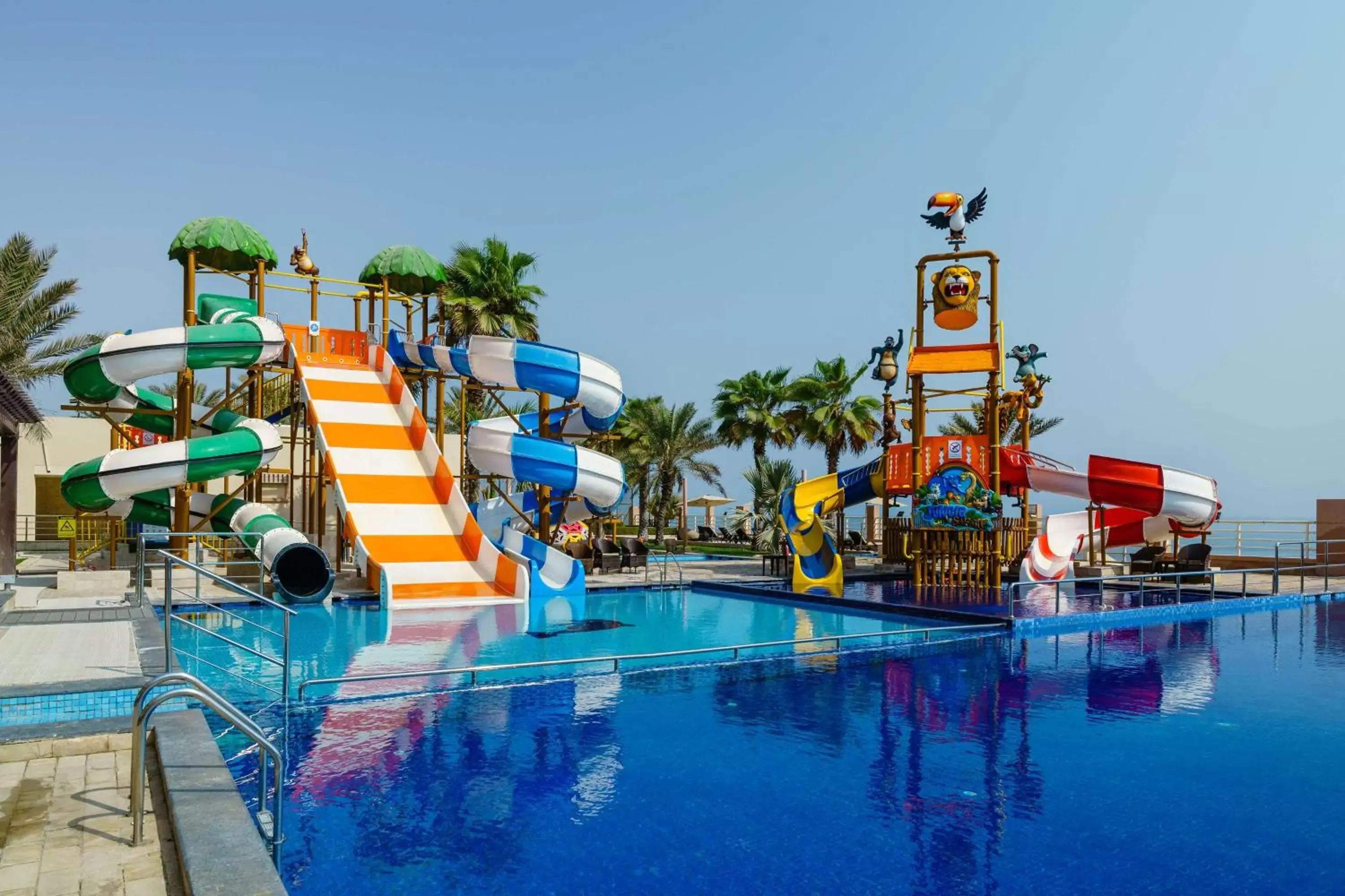 Pool view, Water Park in Radisson Blu Hotel Sohar