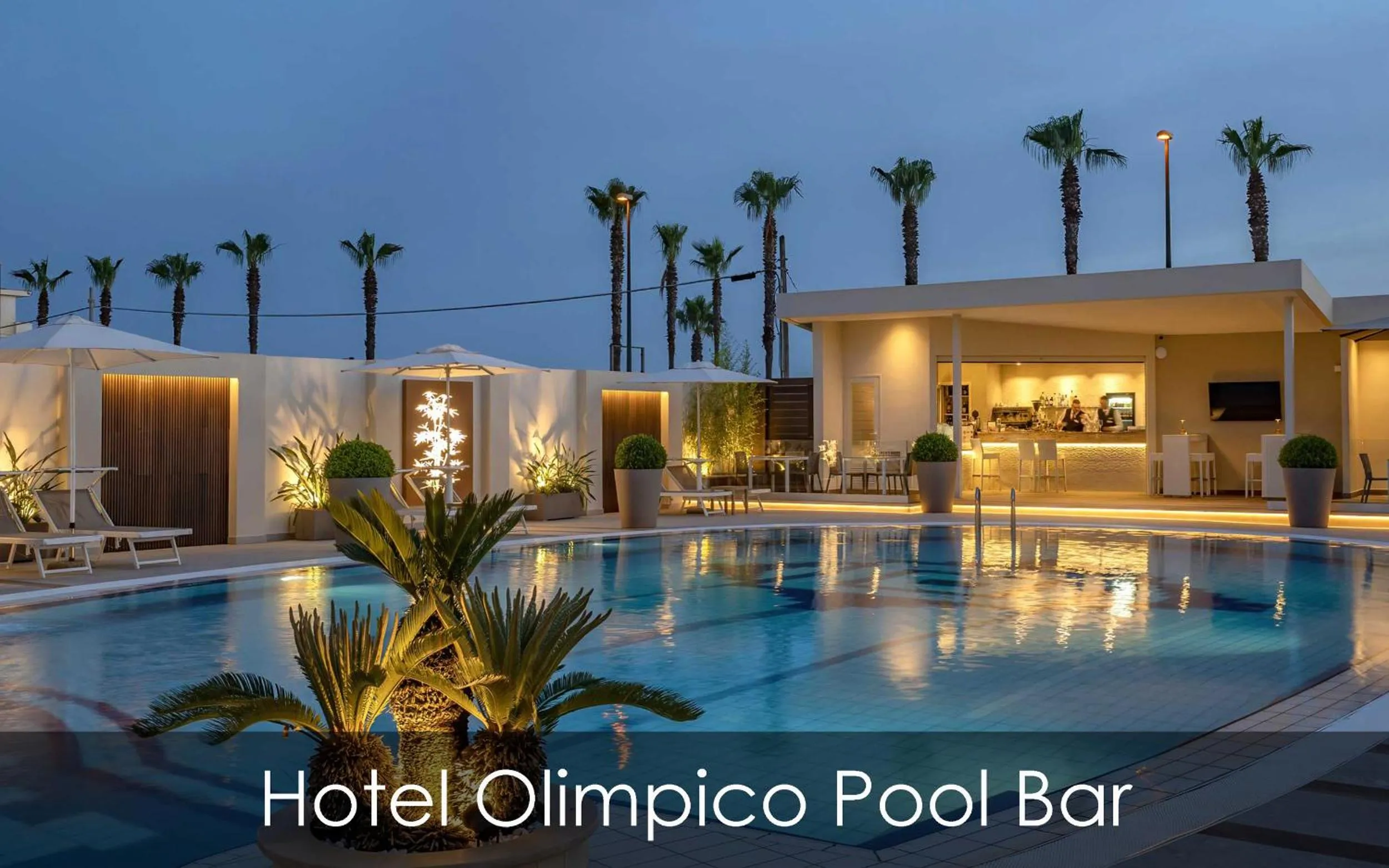 Pool view in Hotel Olimpico