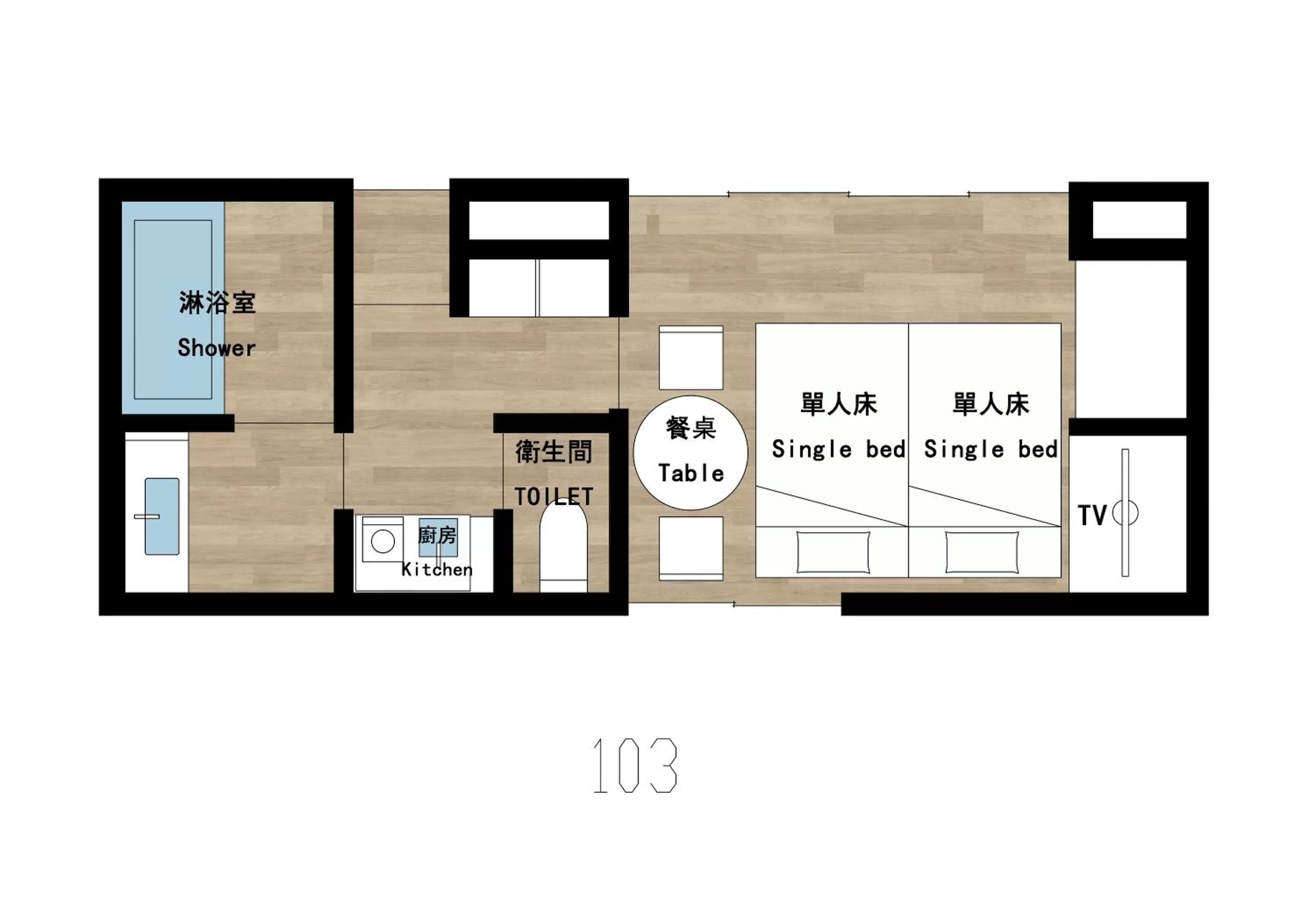 Floor plan in Reikyo Garden Osaka