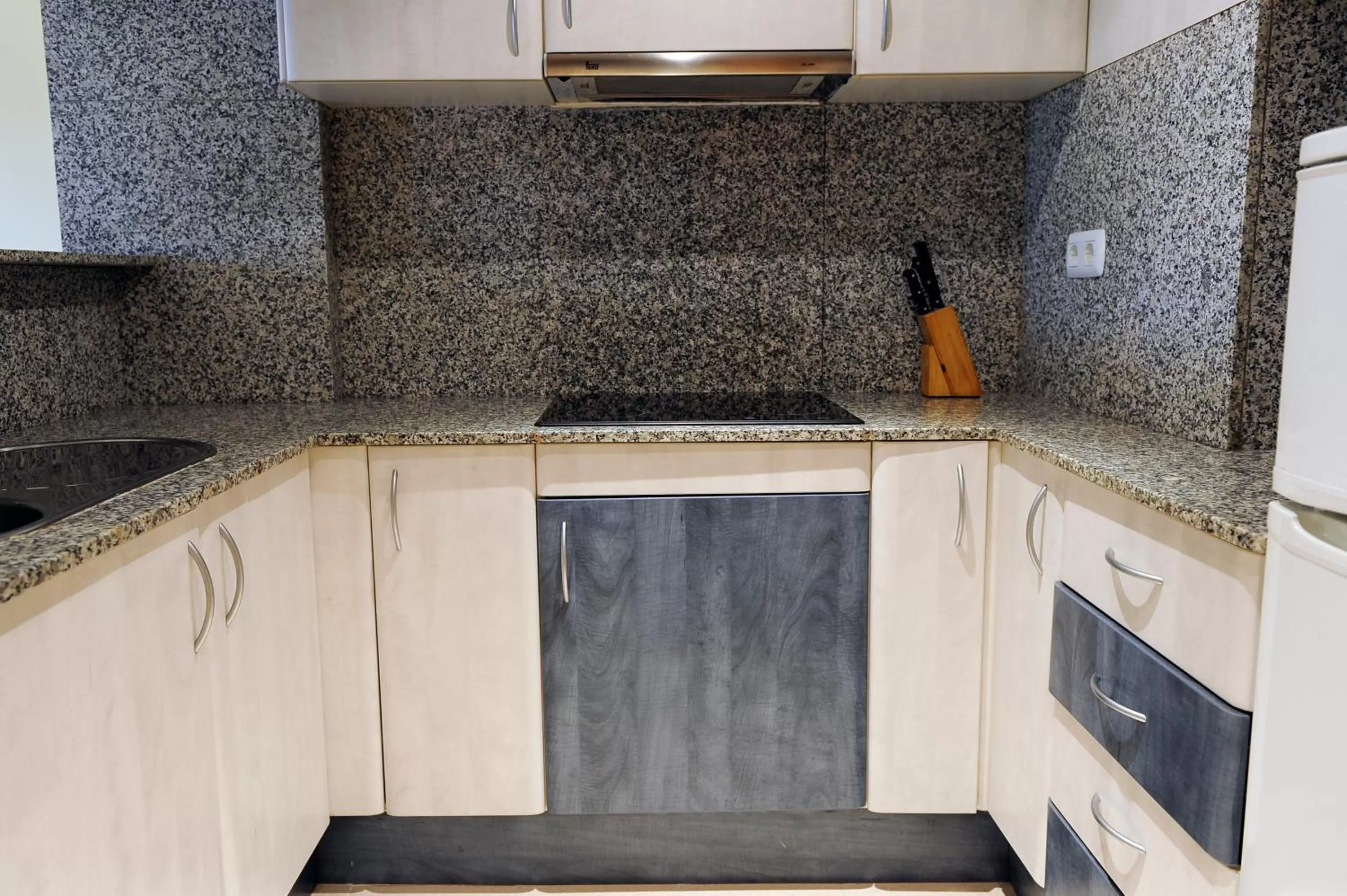 Kitchen or kitchenette in Aparthotel Marsol