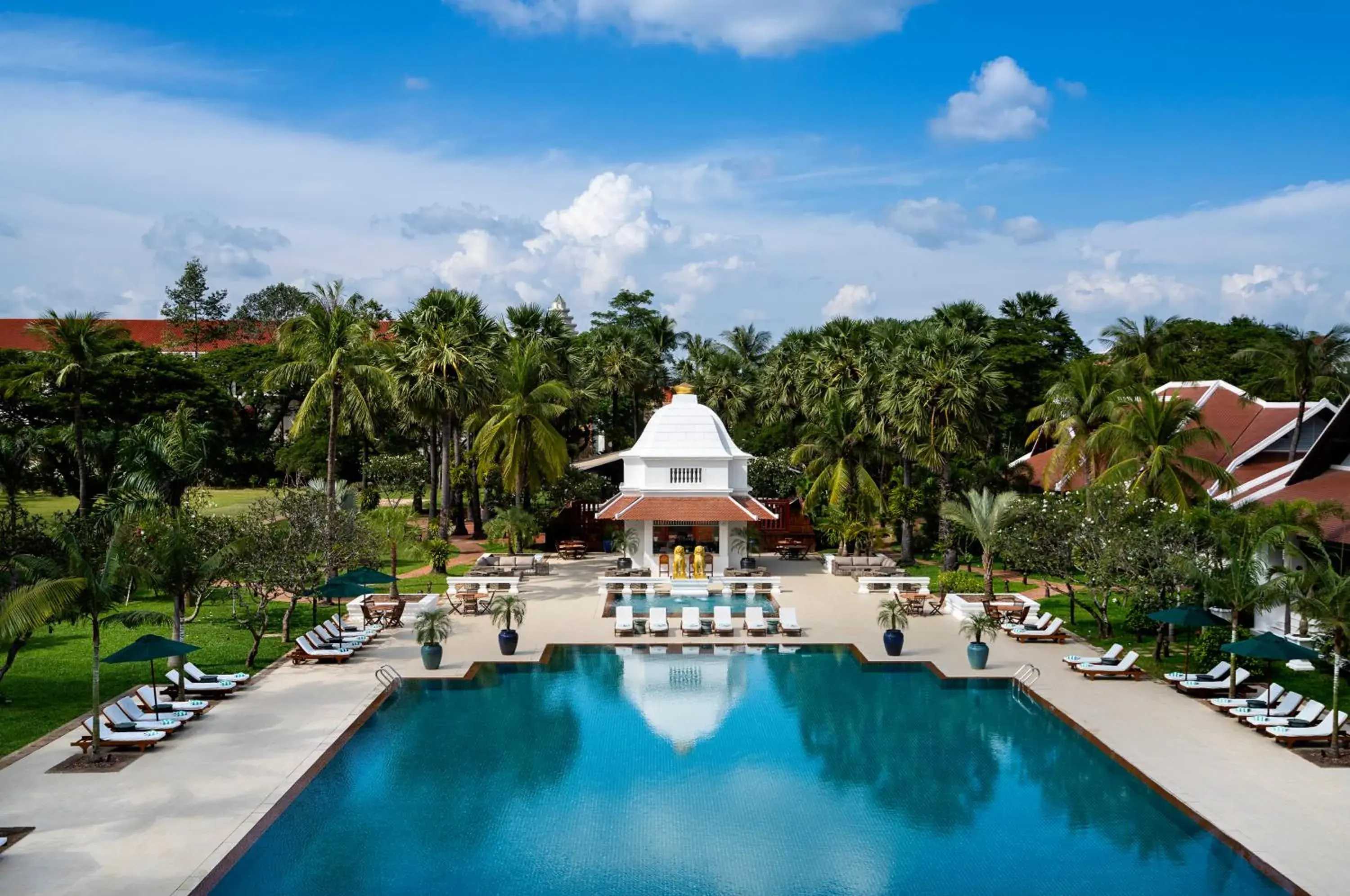 Bird's eye view, Pool View in Raffles Grand Hotel d'Angkor