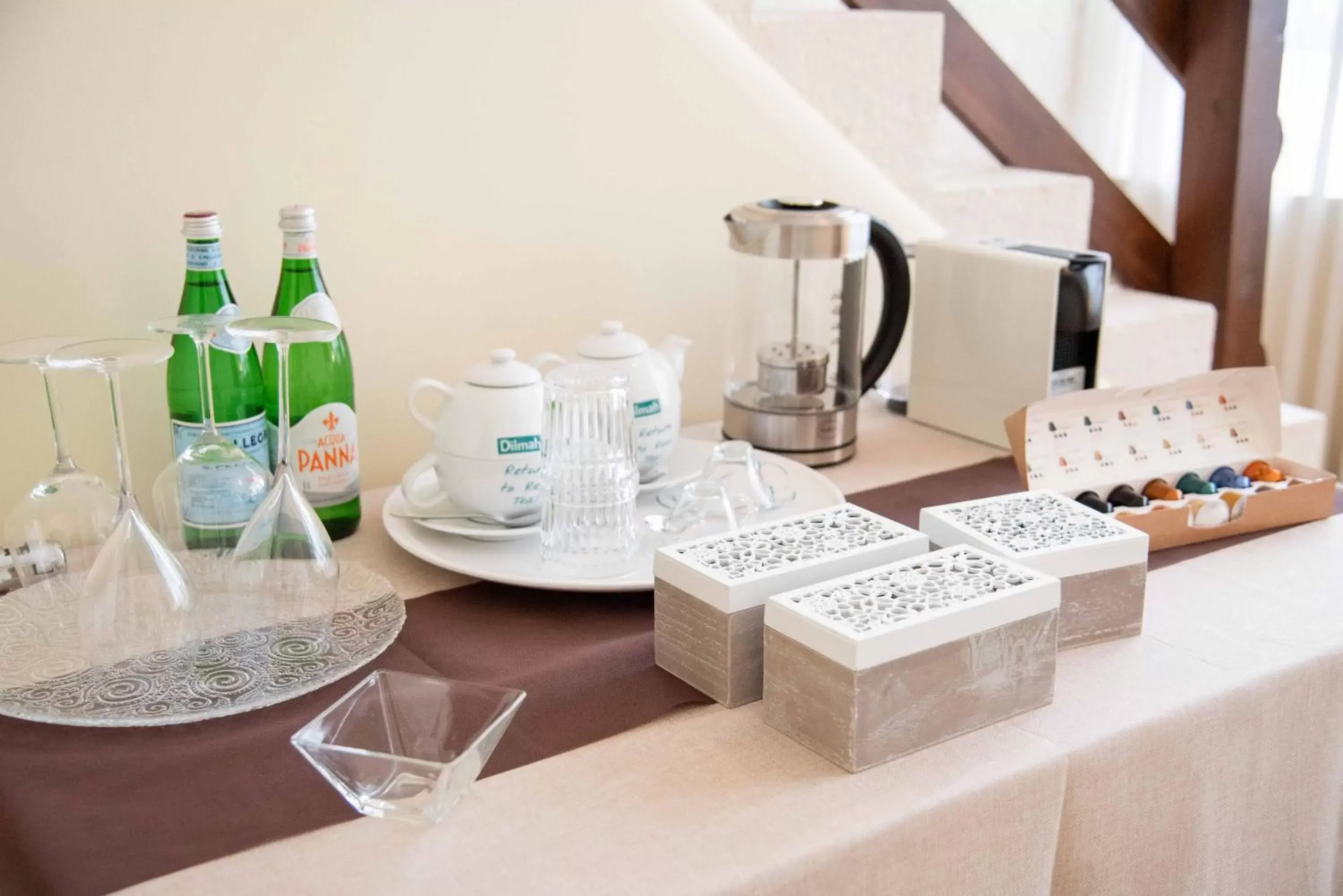 Coffee/tea facilities in Perlage Suite Luxury B&B - Amazing view of Trulli