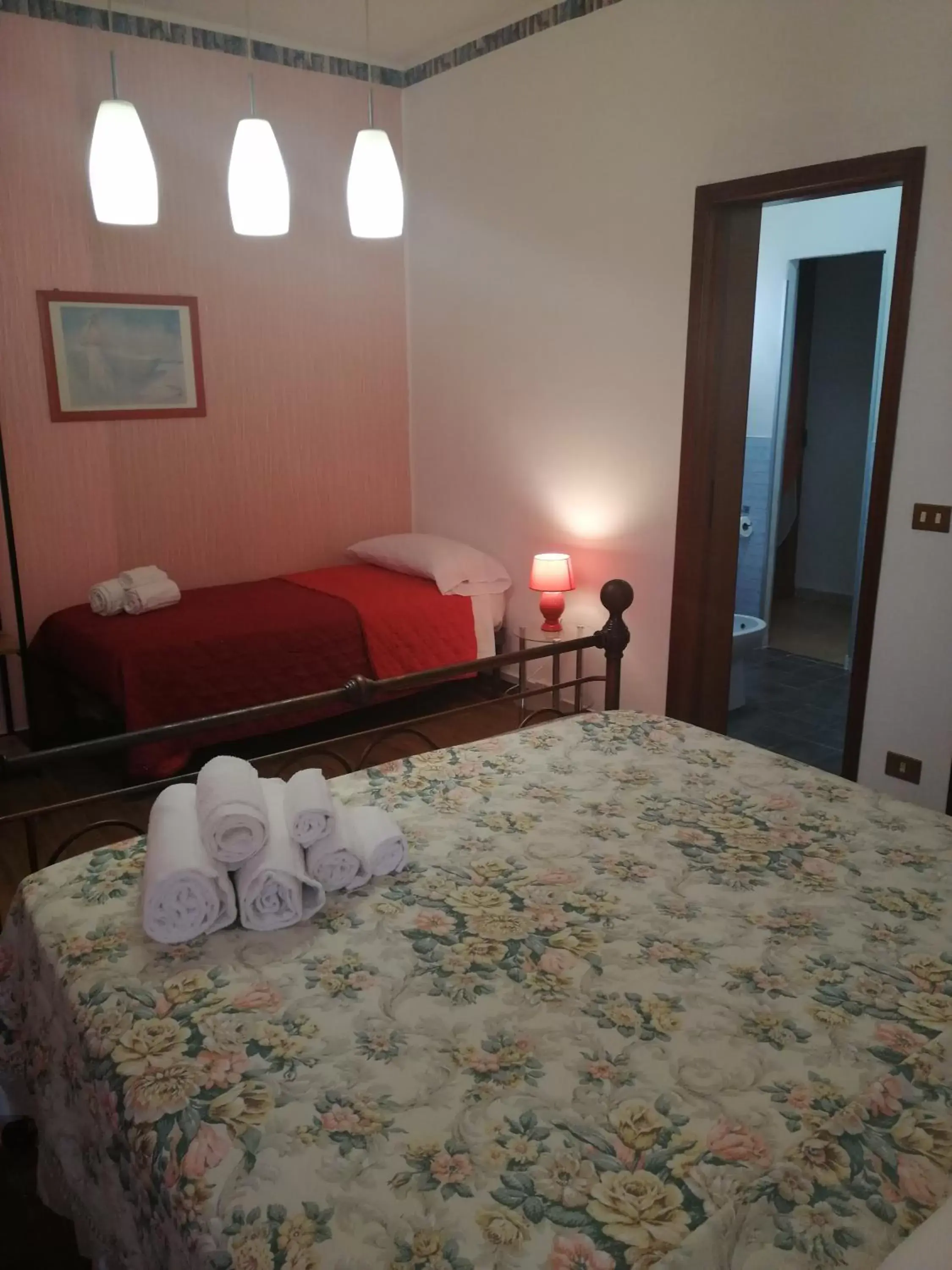 Bed in b&b Le Rocce