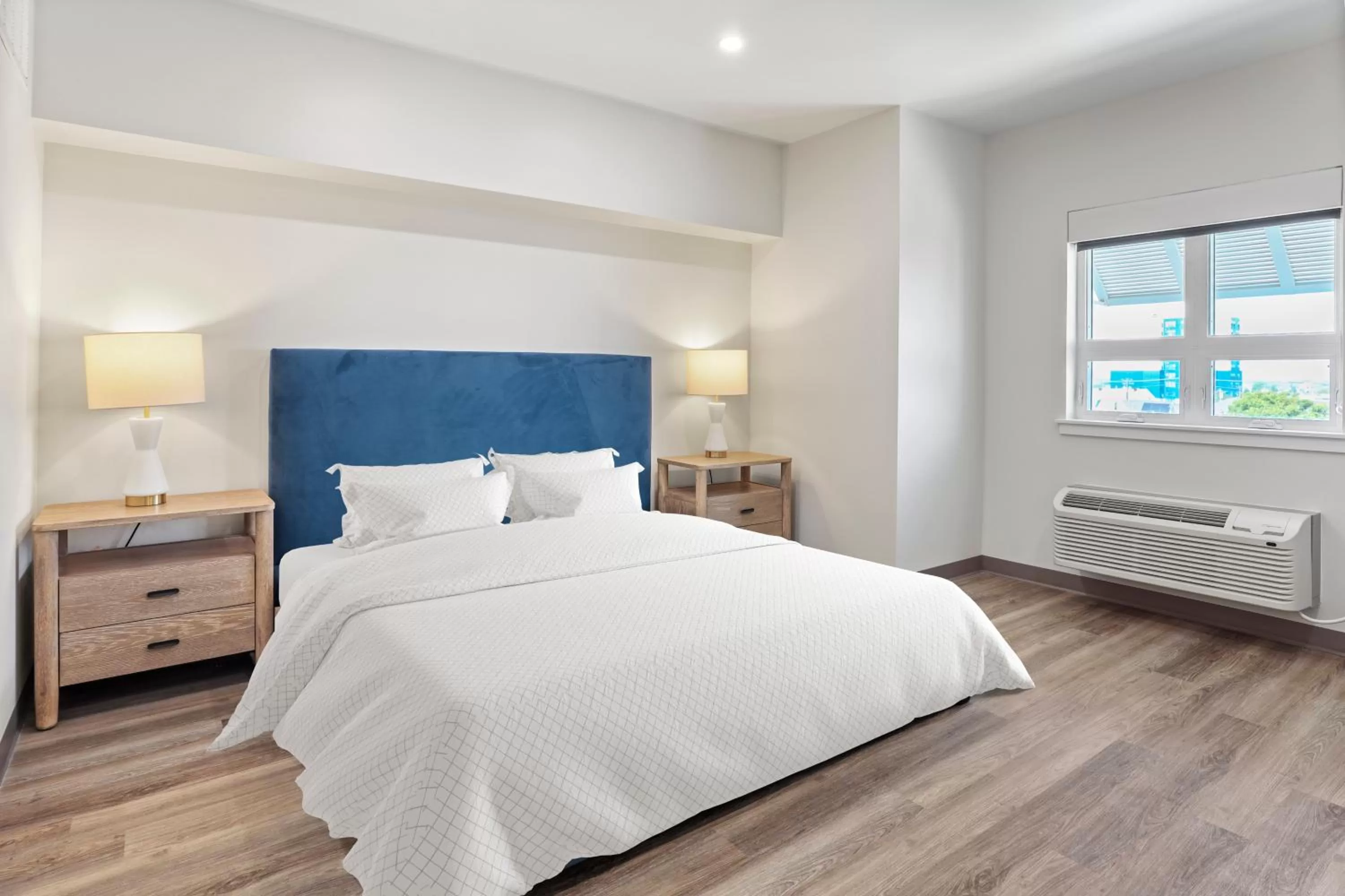 Bed in Seaport Suites