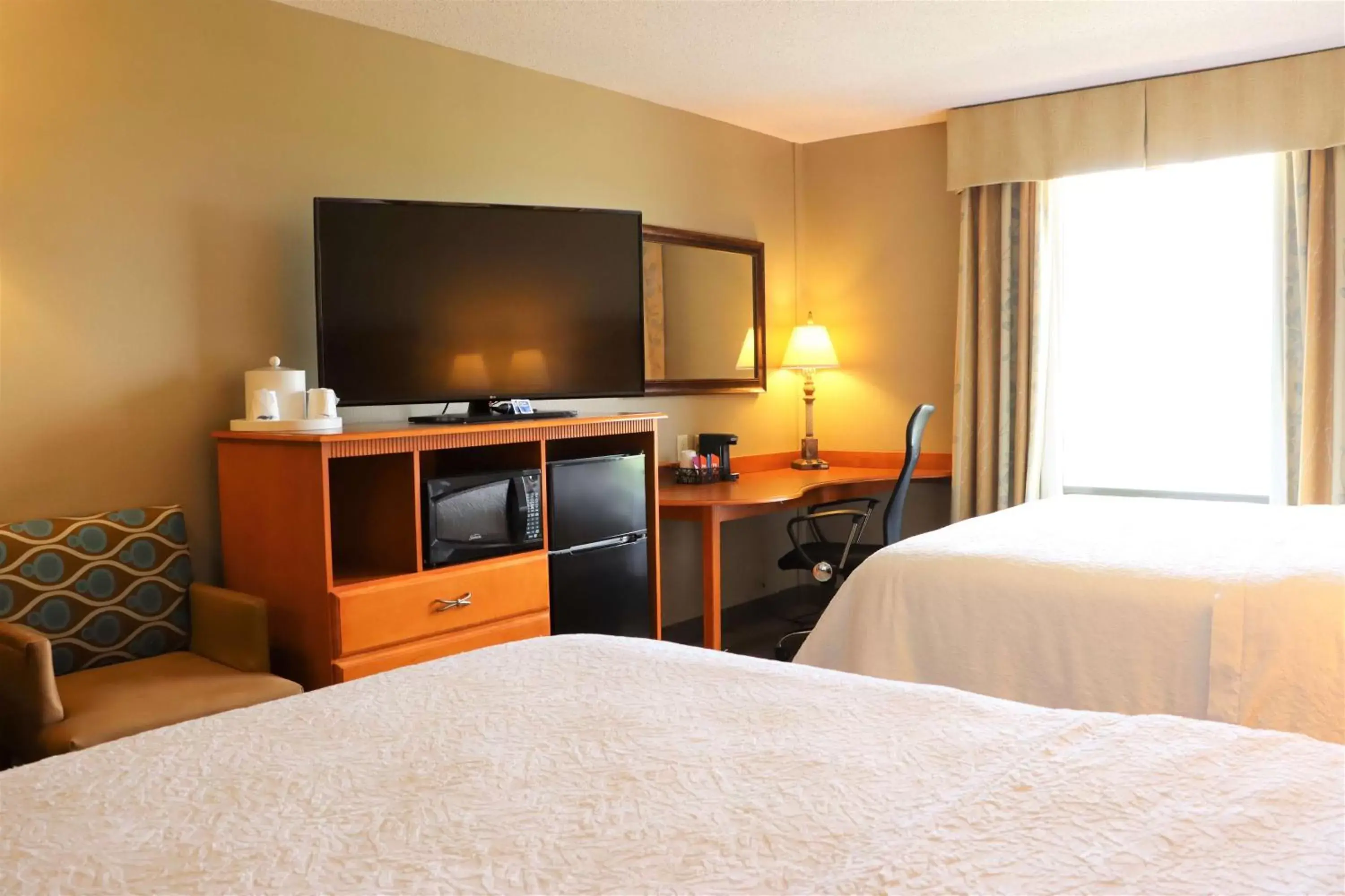 Bedroom, TV/Entertainment Center in Hampton Inn & Suites Thibodaux