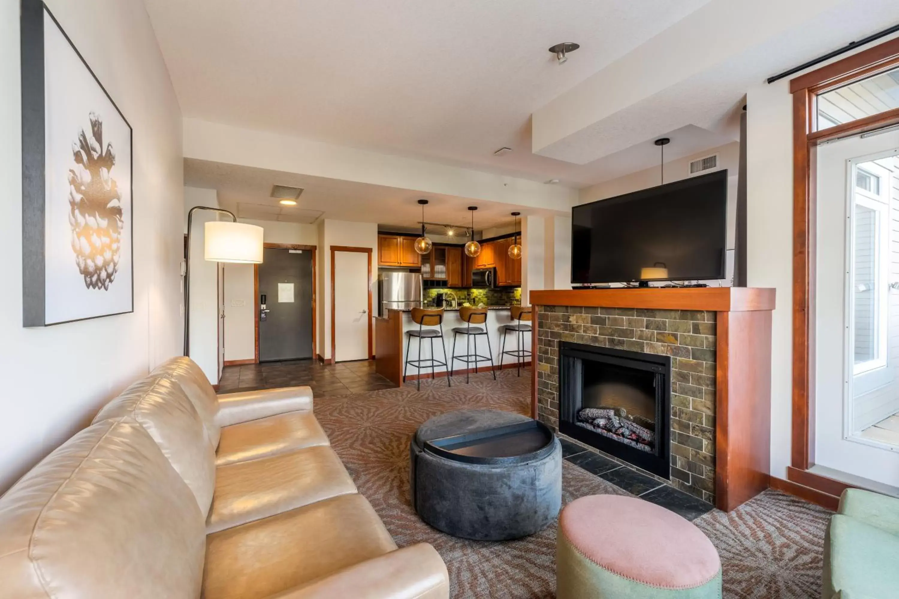 Seating Area in Blackstone Mountain Lodge by CLIQUE