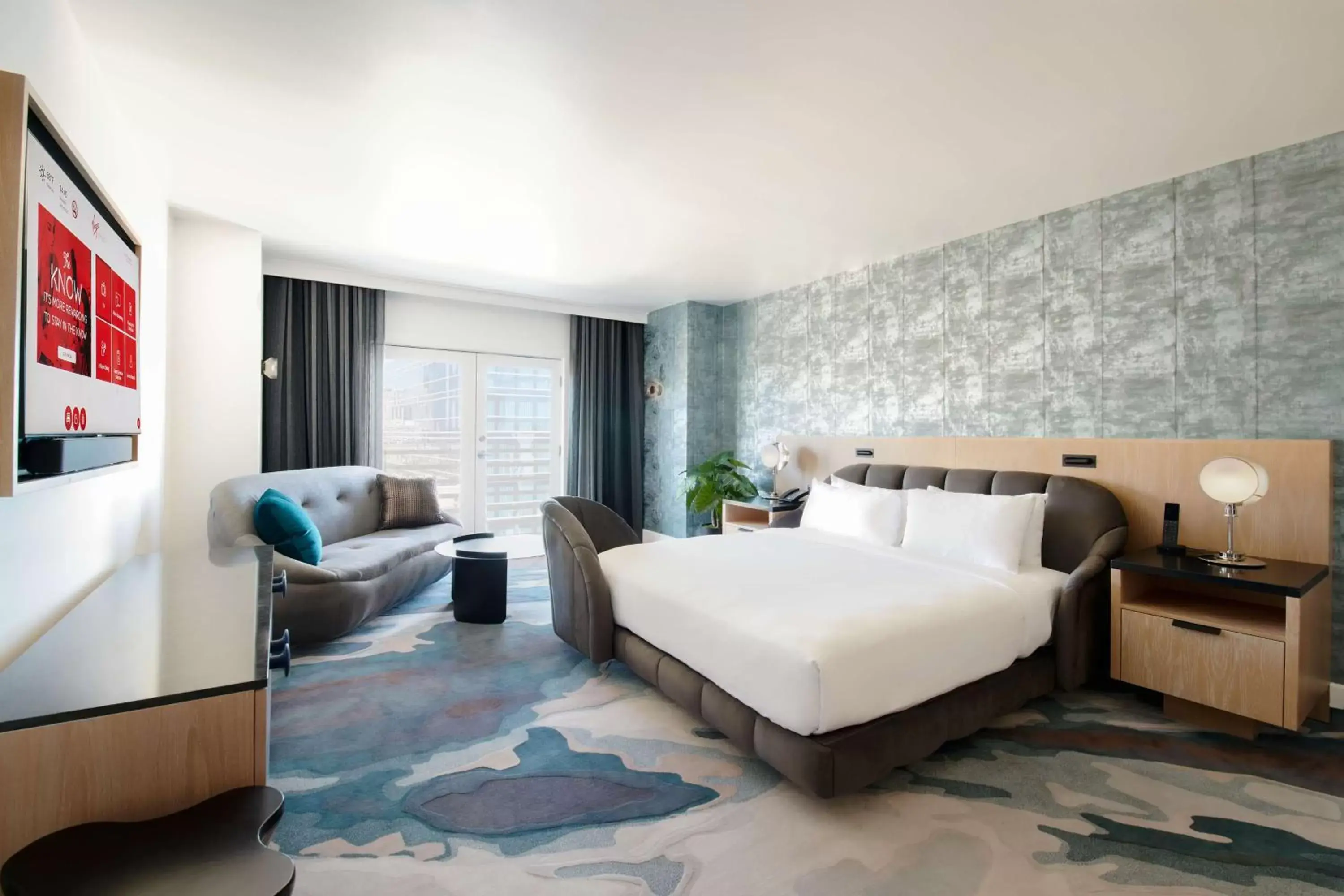 Bed in Virgin Hotels Las Vegas, Curio Collection by Hilton