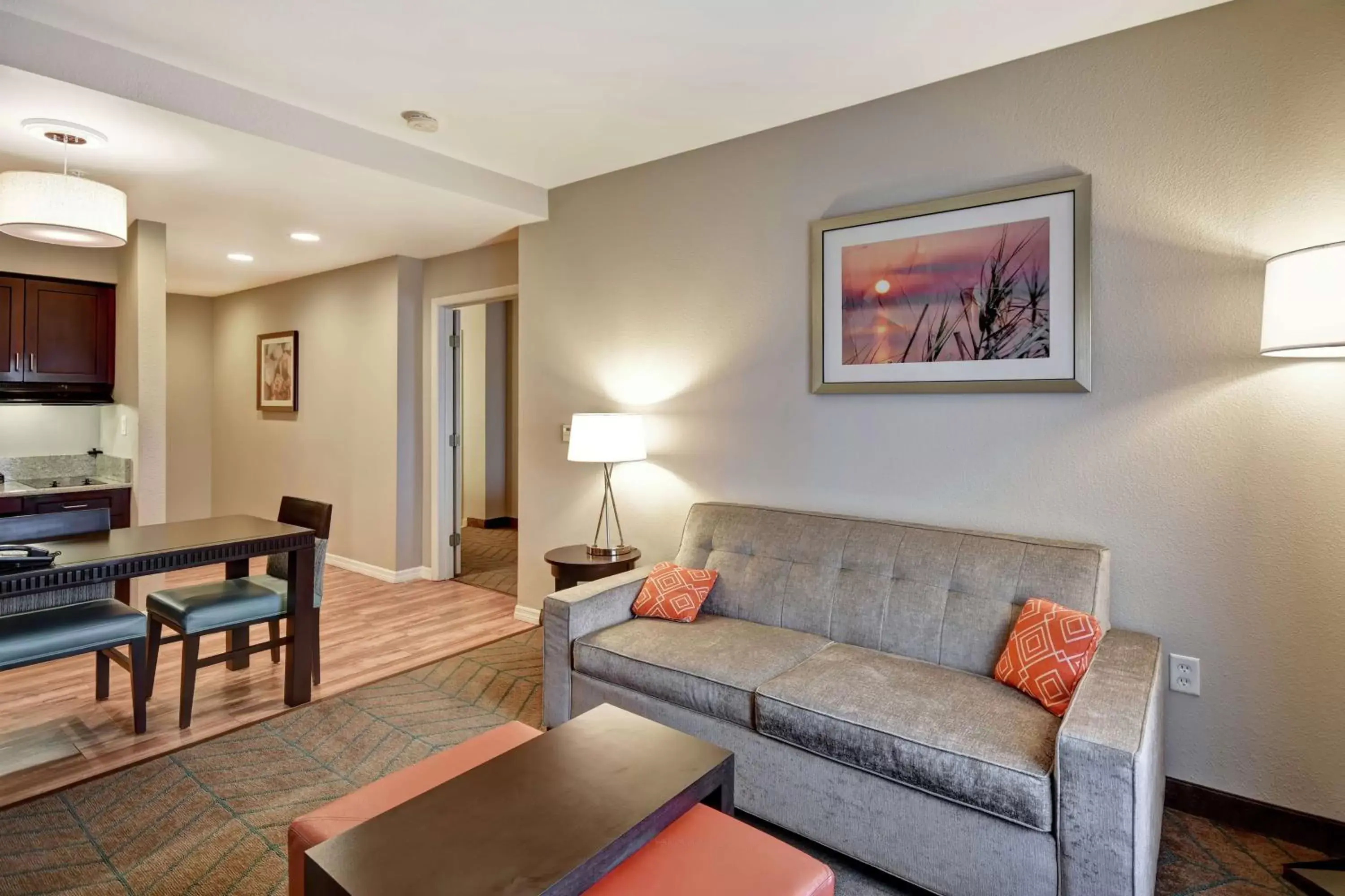 Living room, Seating Area in Homewood Suites by Hilton Tampa-Port Richey