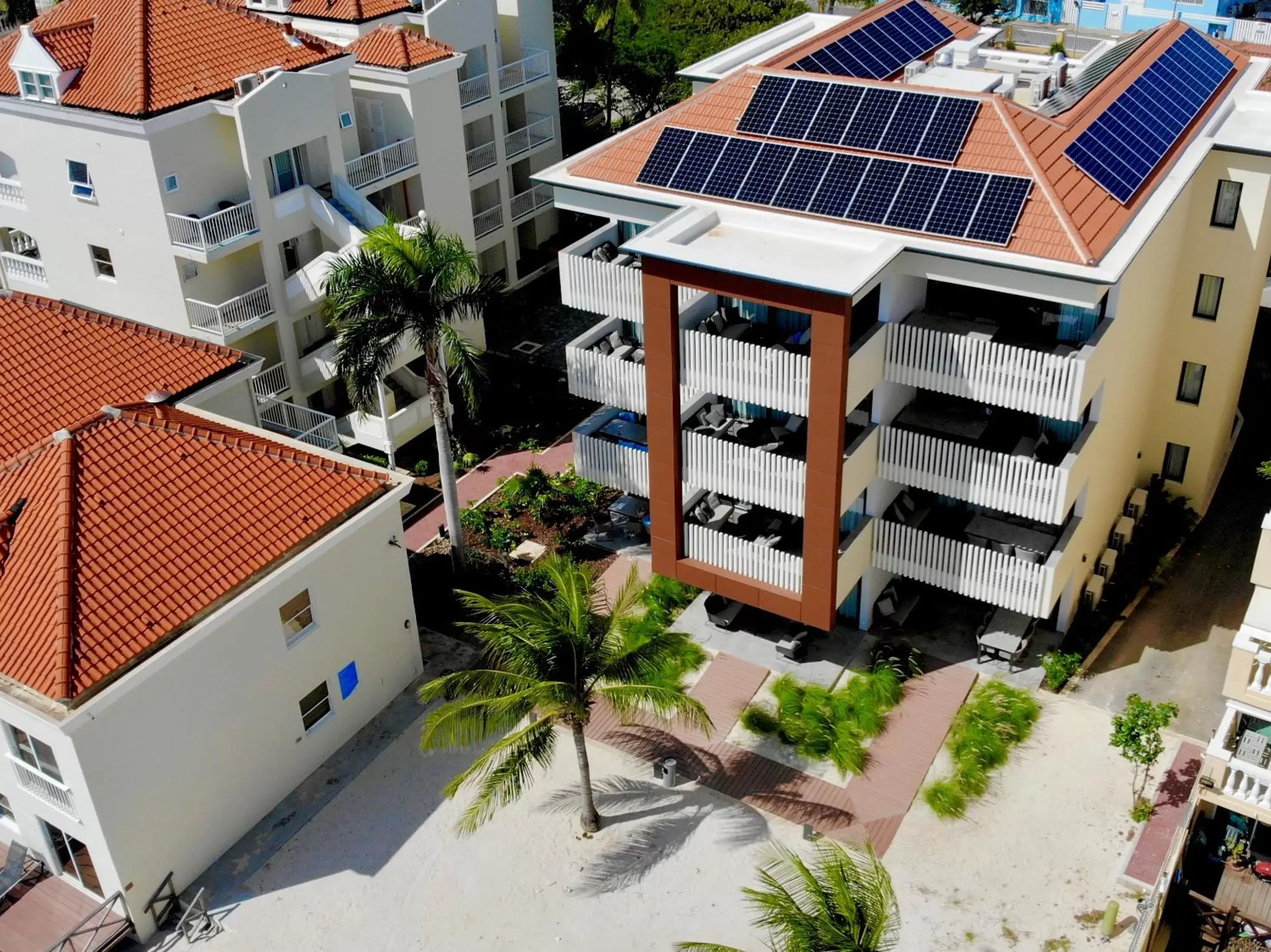 Property building, Bird's-eye View in Curacao Avila Beach Hotel