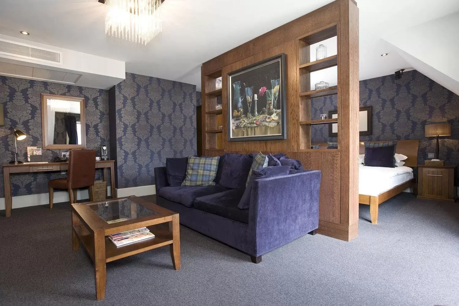 Bedroom, Seating Area in Hotel Du Vin Edinburgh