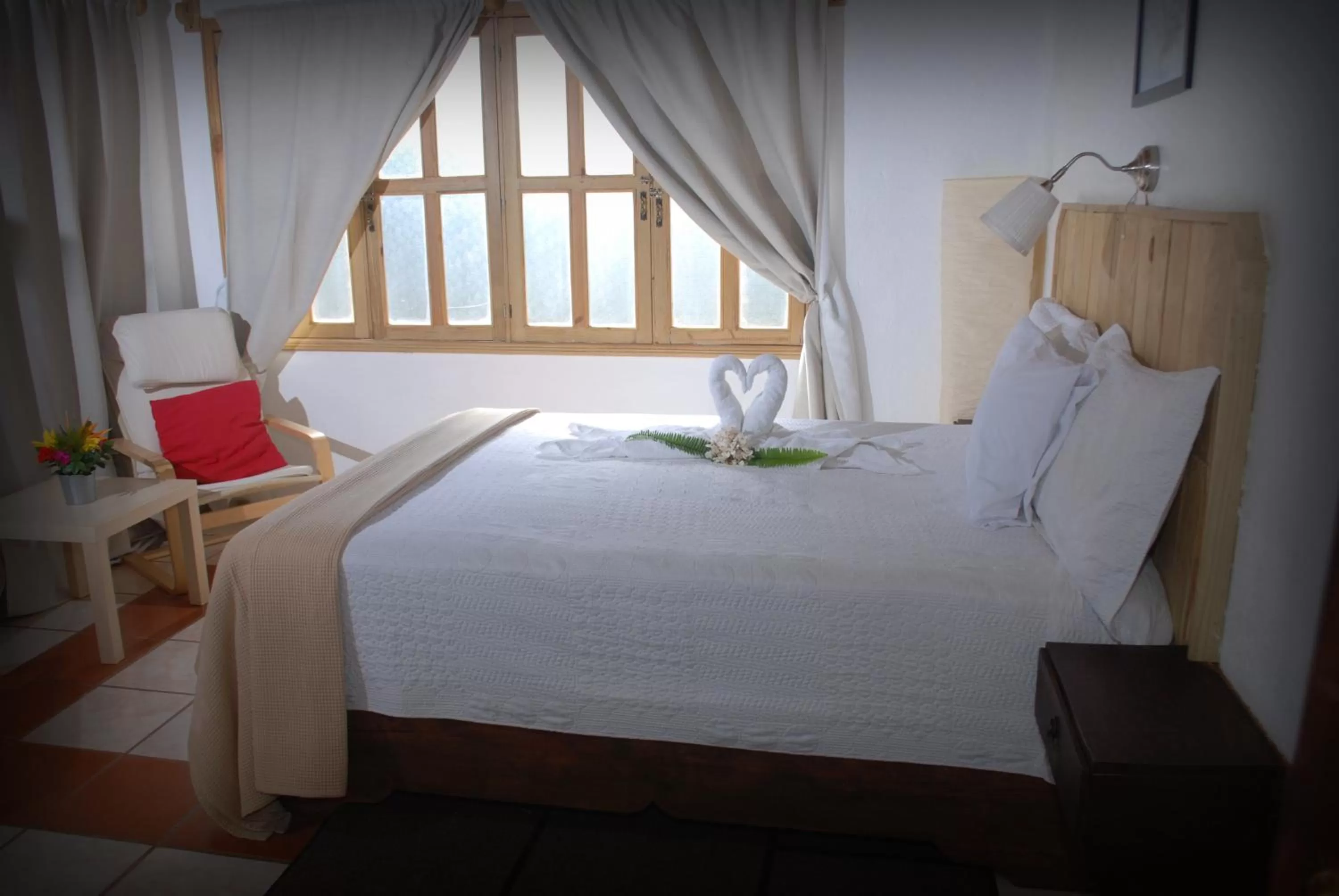 Bed in Hotel Rancho Constanza & Cabañas de la Montaña