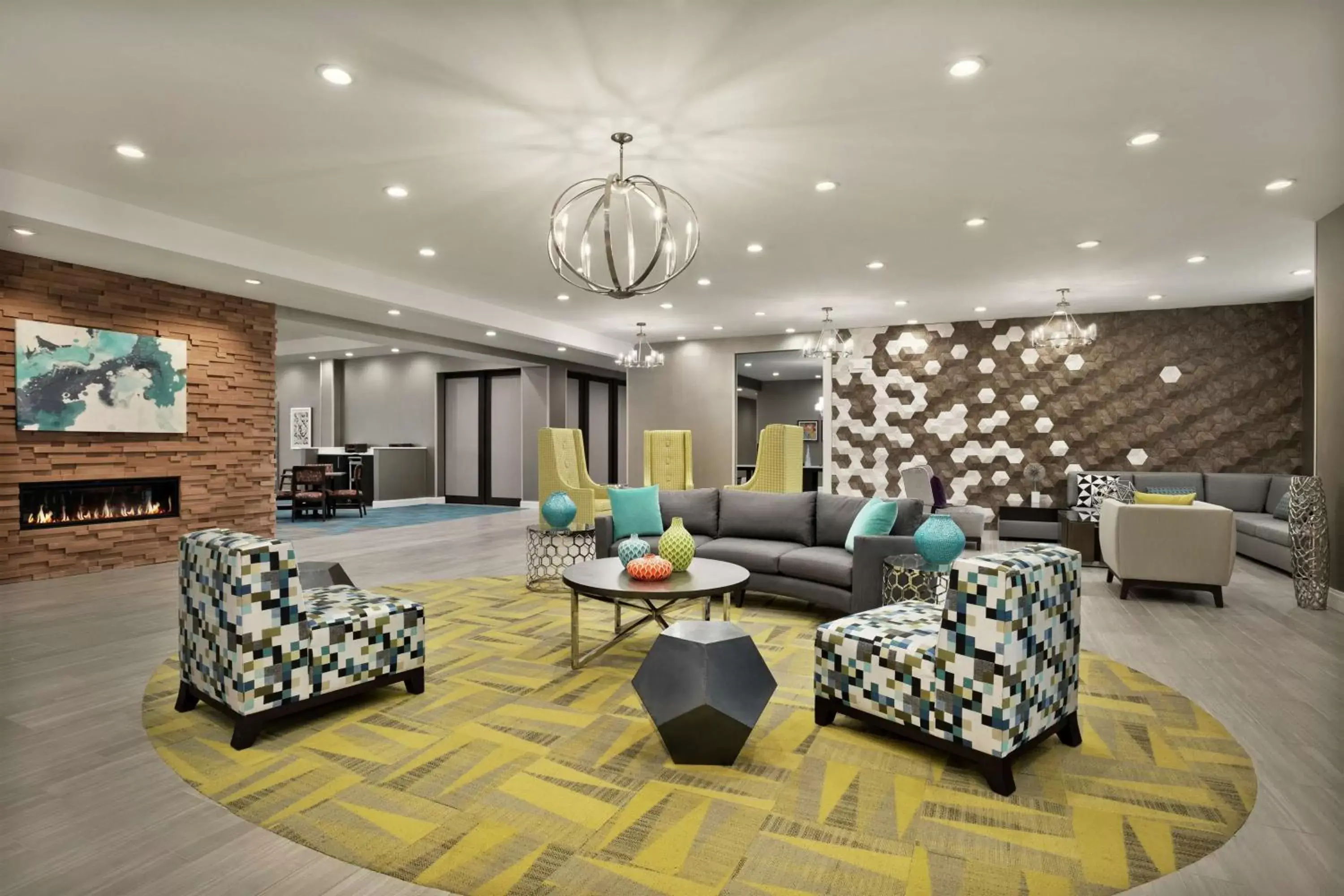 Lobby or reception in Homewood Suites By Hilton Florence