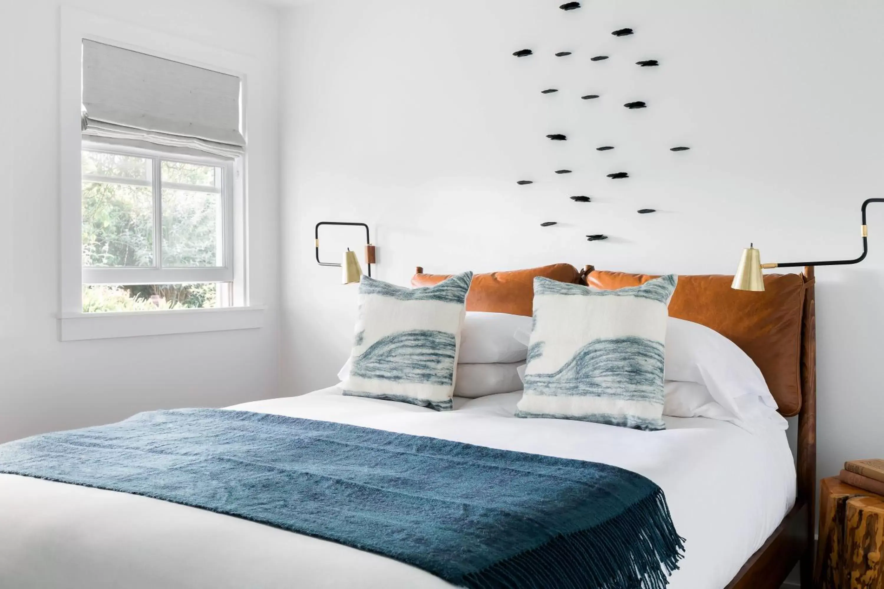 Decorative detail, Bed in Inns of Mendocino Decorative detail, Bed in Inns of Mendocino