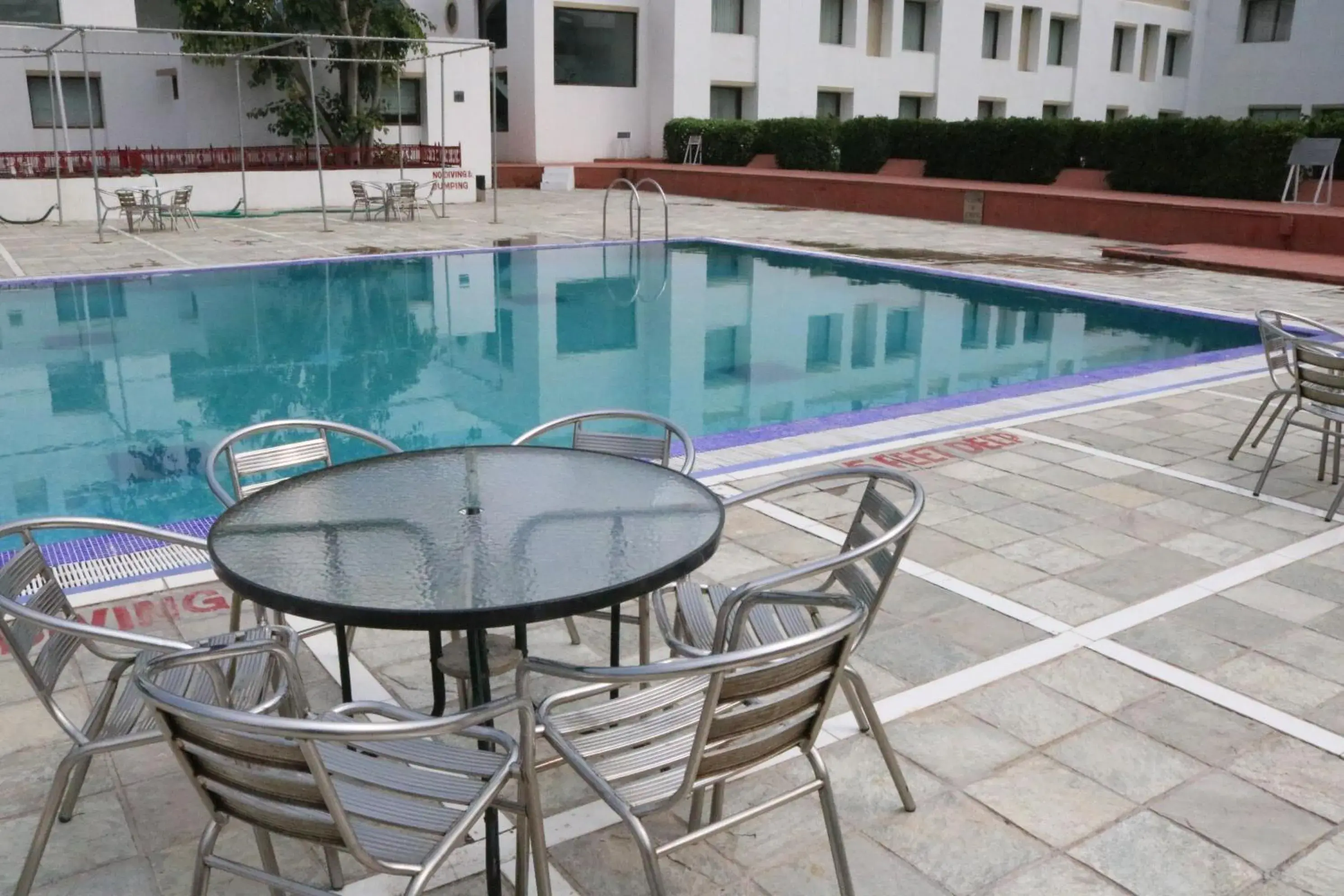 Patio, Swimming Pool in Inder Residency Resort & Spa Udaipur