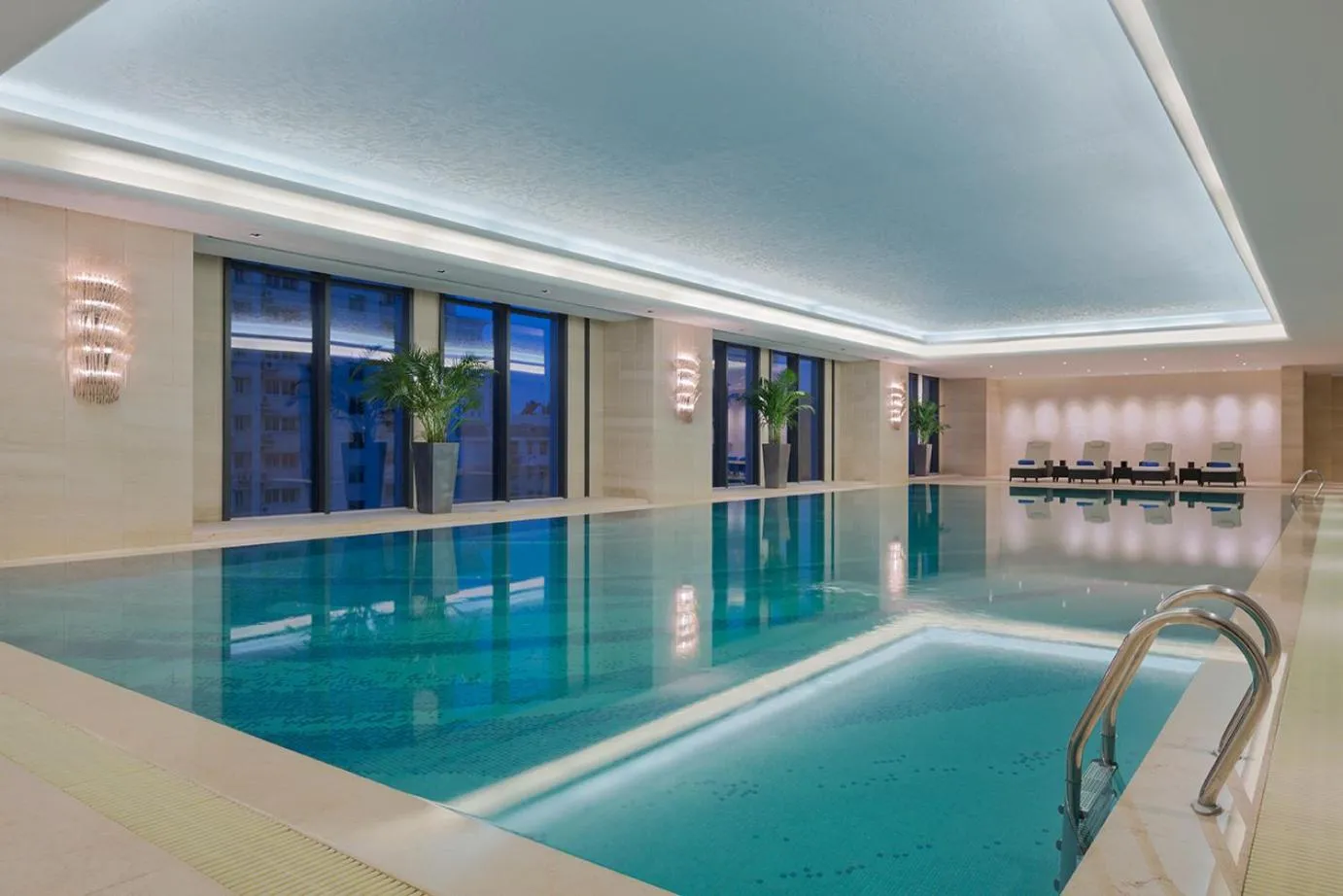 Pool view in Wanda Realm Wuhan