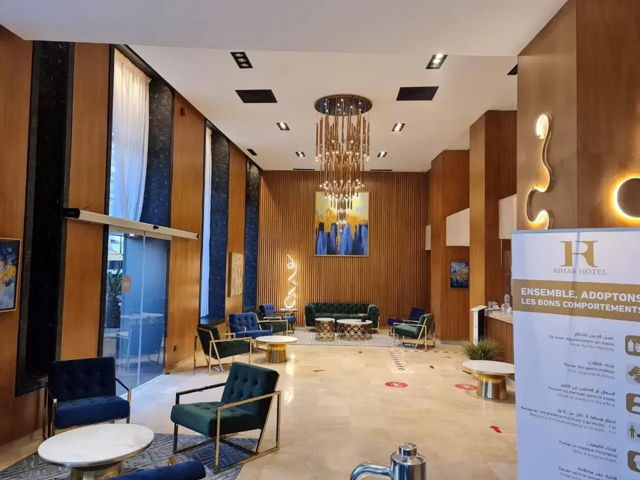 Lobby or reception, Lobby/Reception in Rihab Hotel