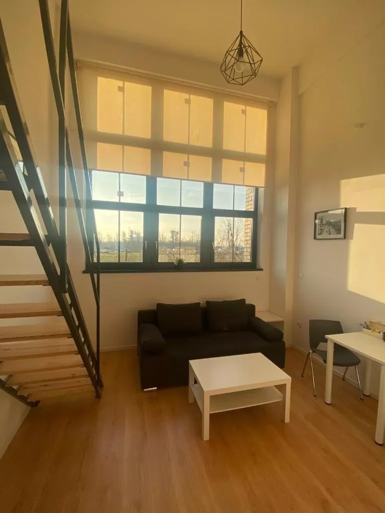 Living room in SleepWell Apartments