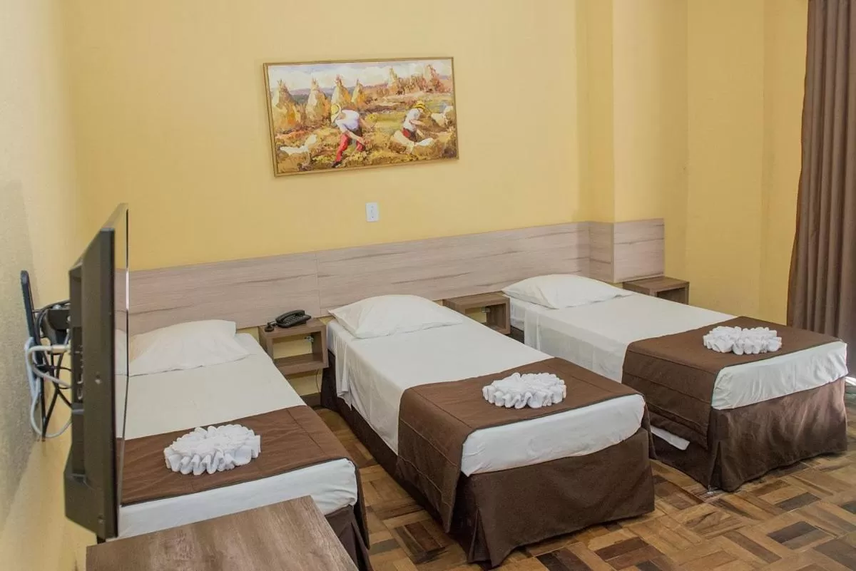 Bed in Hotel Iguaçu Centro