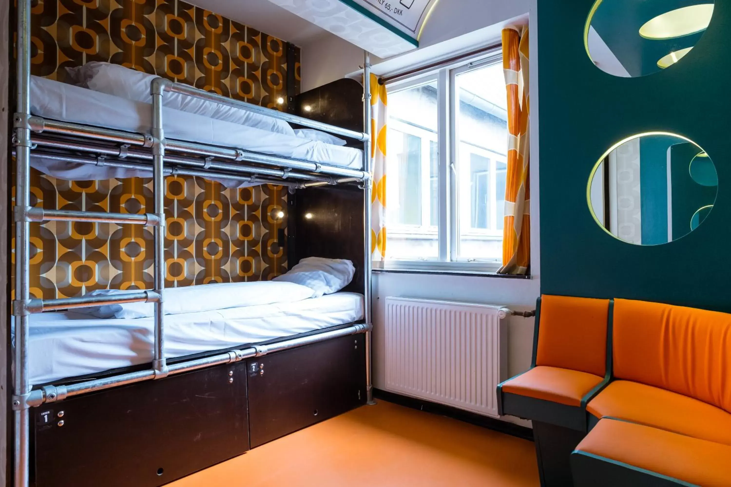 Bunk Bed in 6-Bed Mixed Dormitory Room in Copenhagen Downtown Hostel