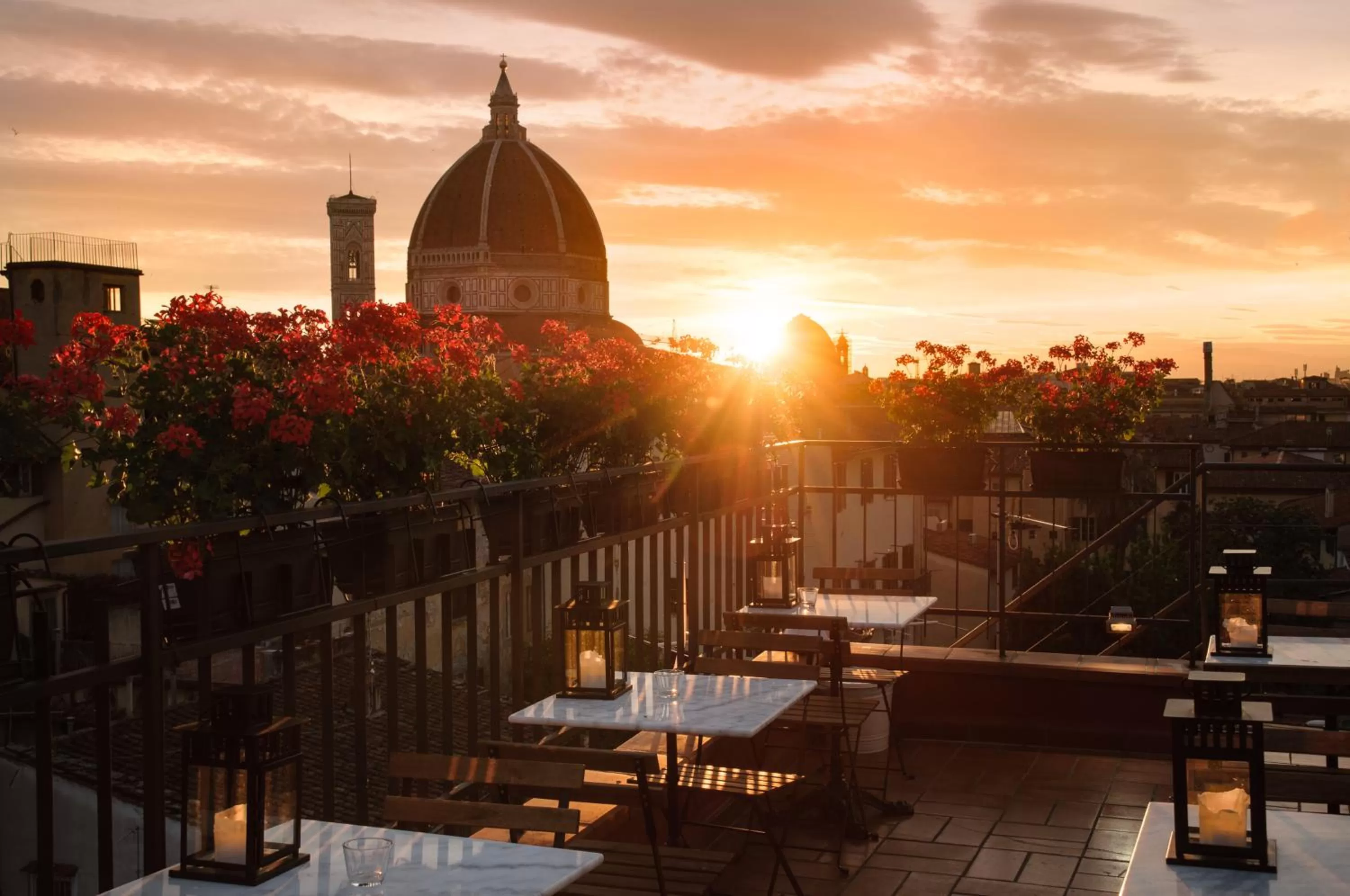 Balcony/Terrace in Hotel Cardinal of Florence - recommended for ages 25 to 55