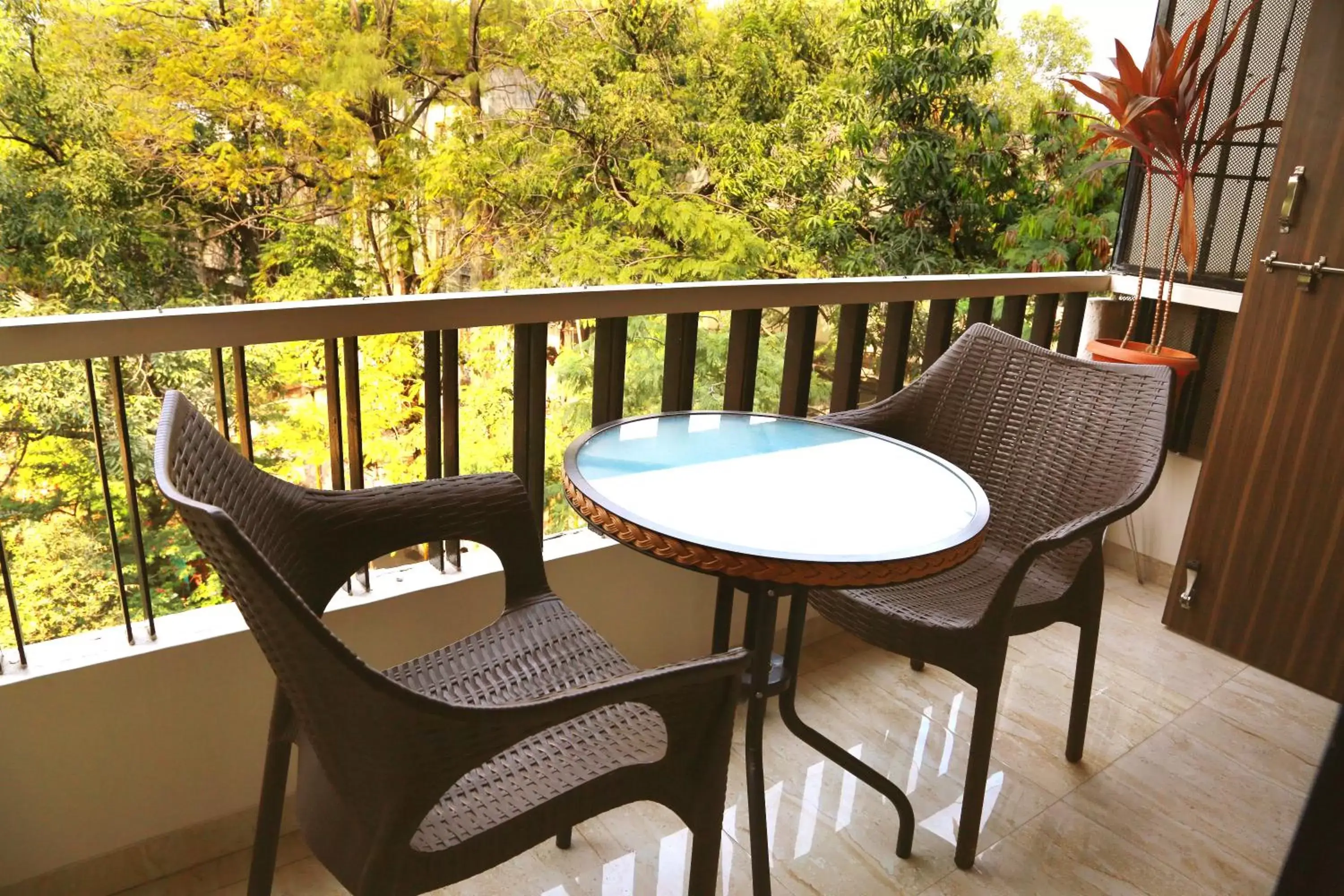 Balcony/Terrace in Hotel Shreyas