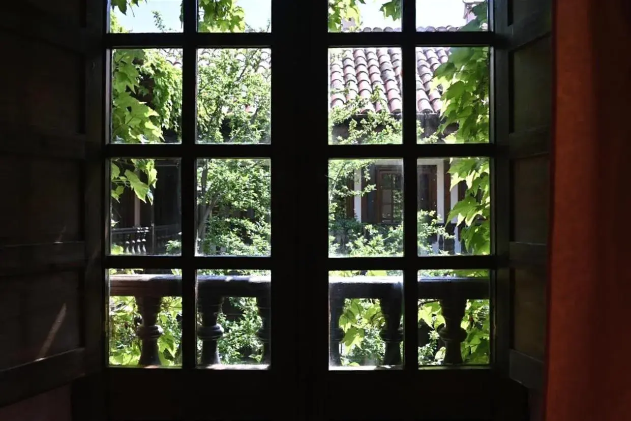 Garden view in Hosteria Real De Zamora