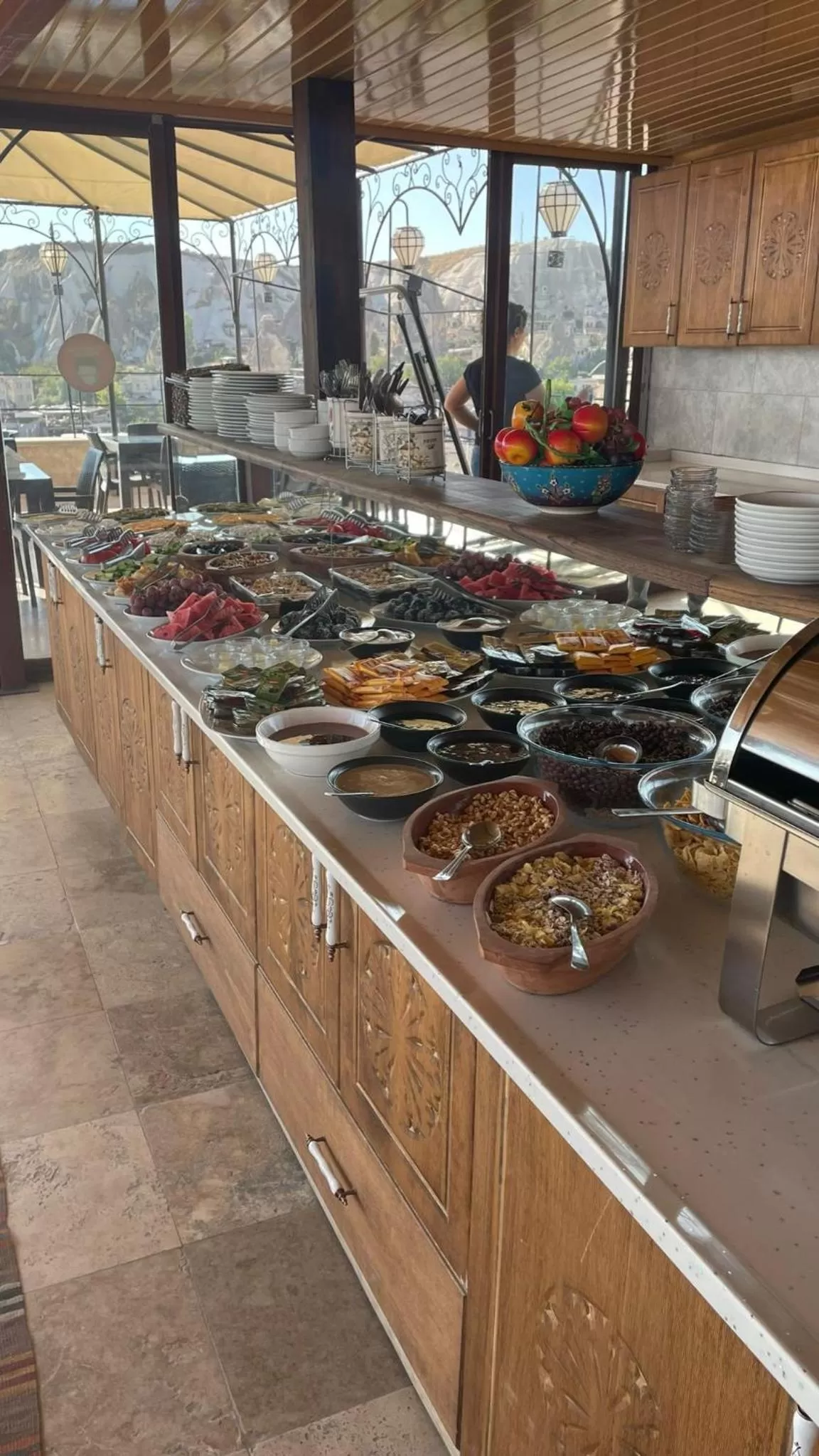 Food and drinks in Balloon View Hotel