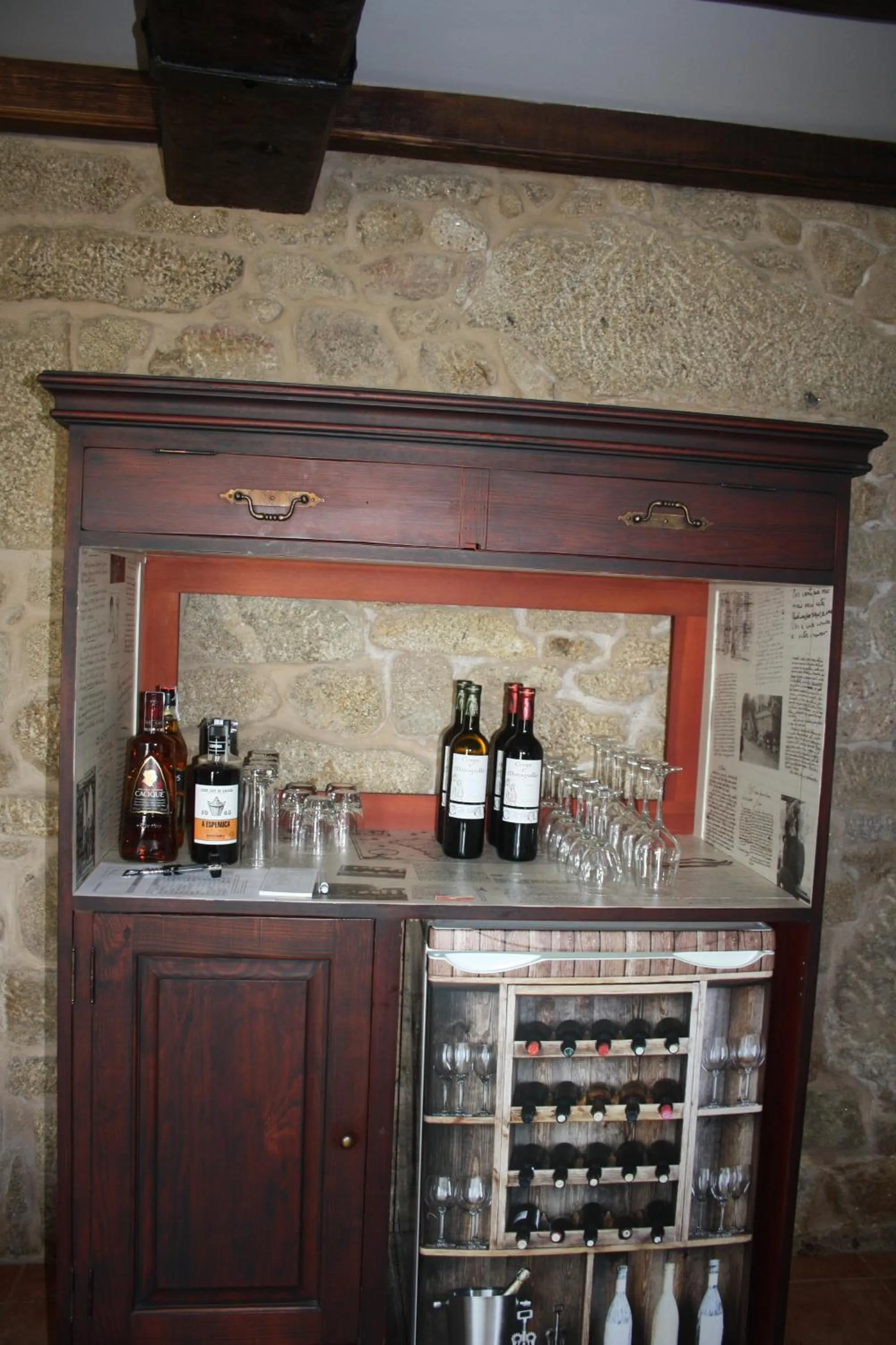 Lounge or bar in A Casa da Meixida