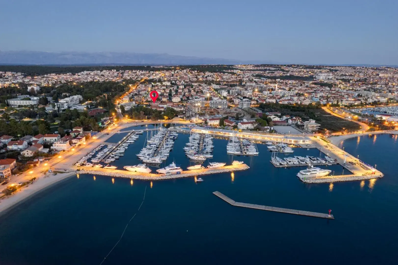 Night, Bird's-eye View in Hotel Marinko