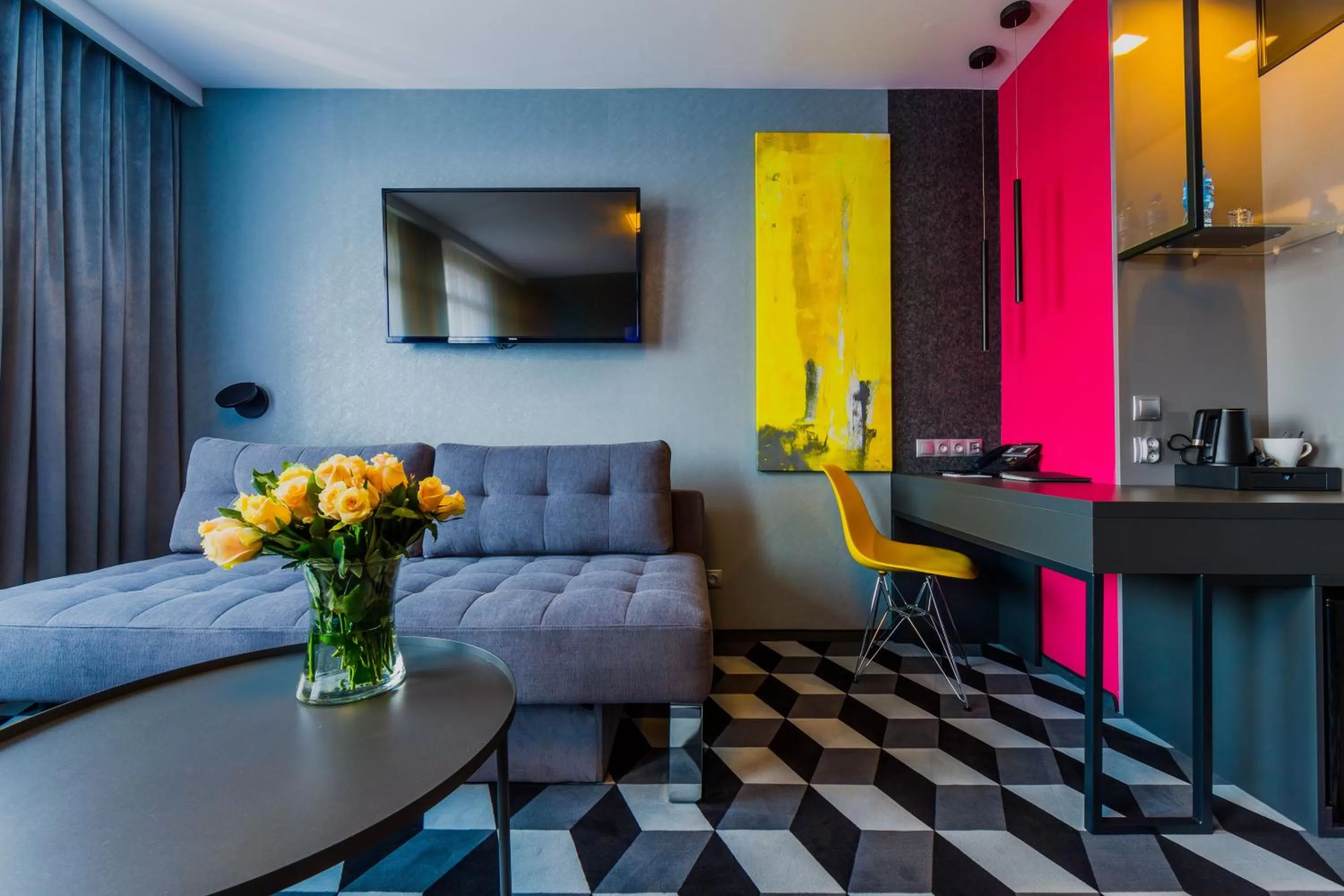 Seating area in Hotel Wyspiański