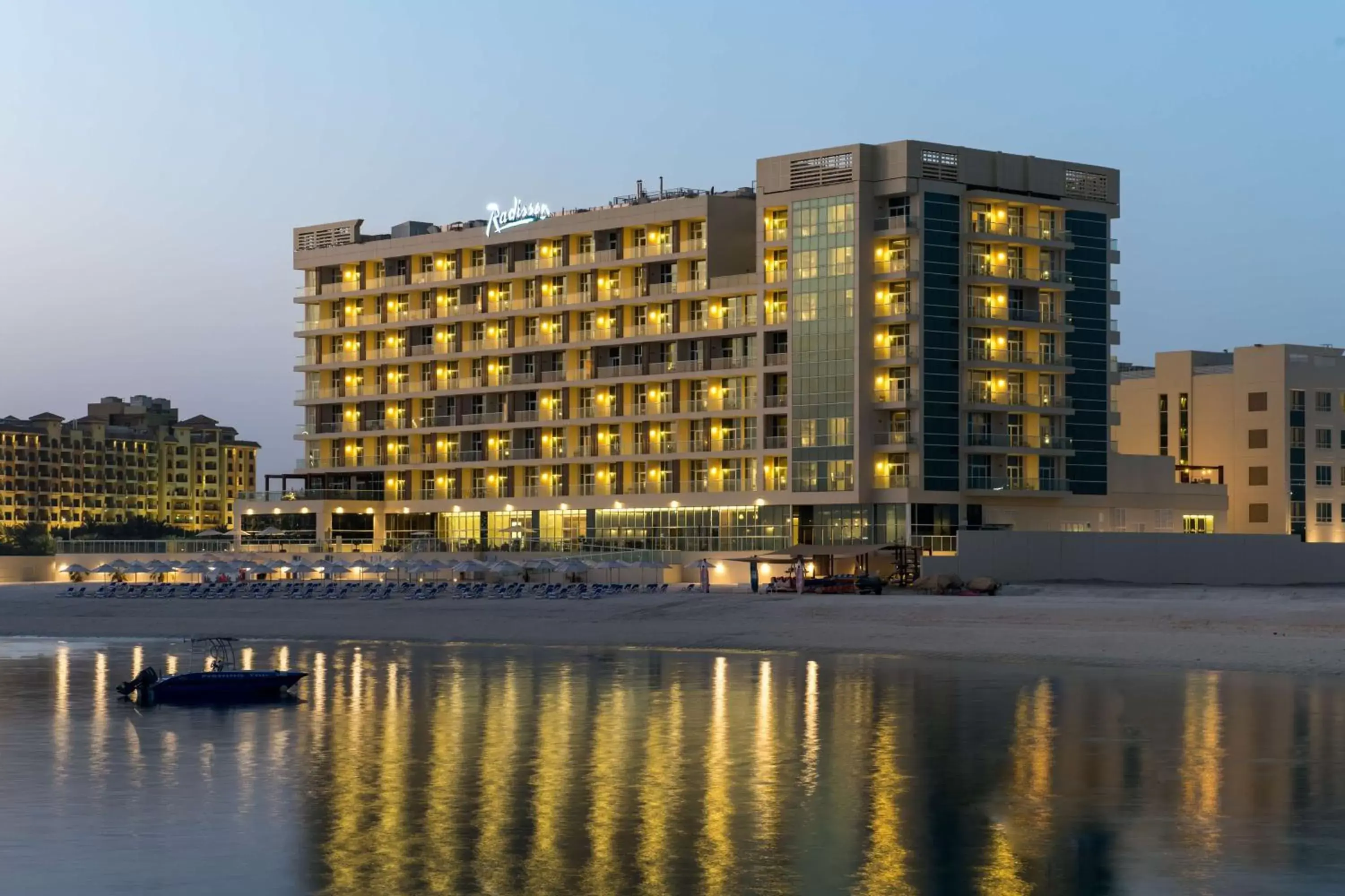 Property building in Radisson Resort Ras Al Khaimah Marjan Island Property building in Radisson Resort Ras Al Khaimah Marjan Island