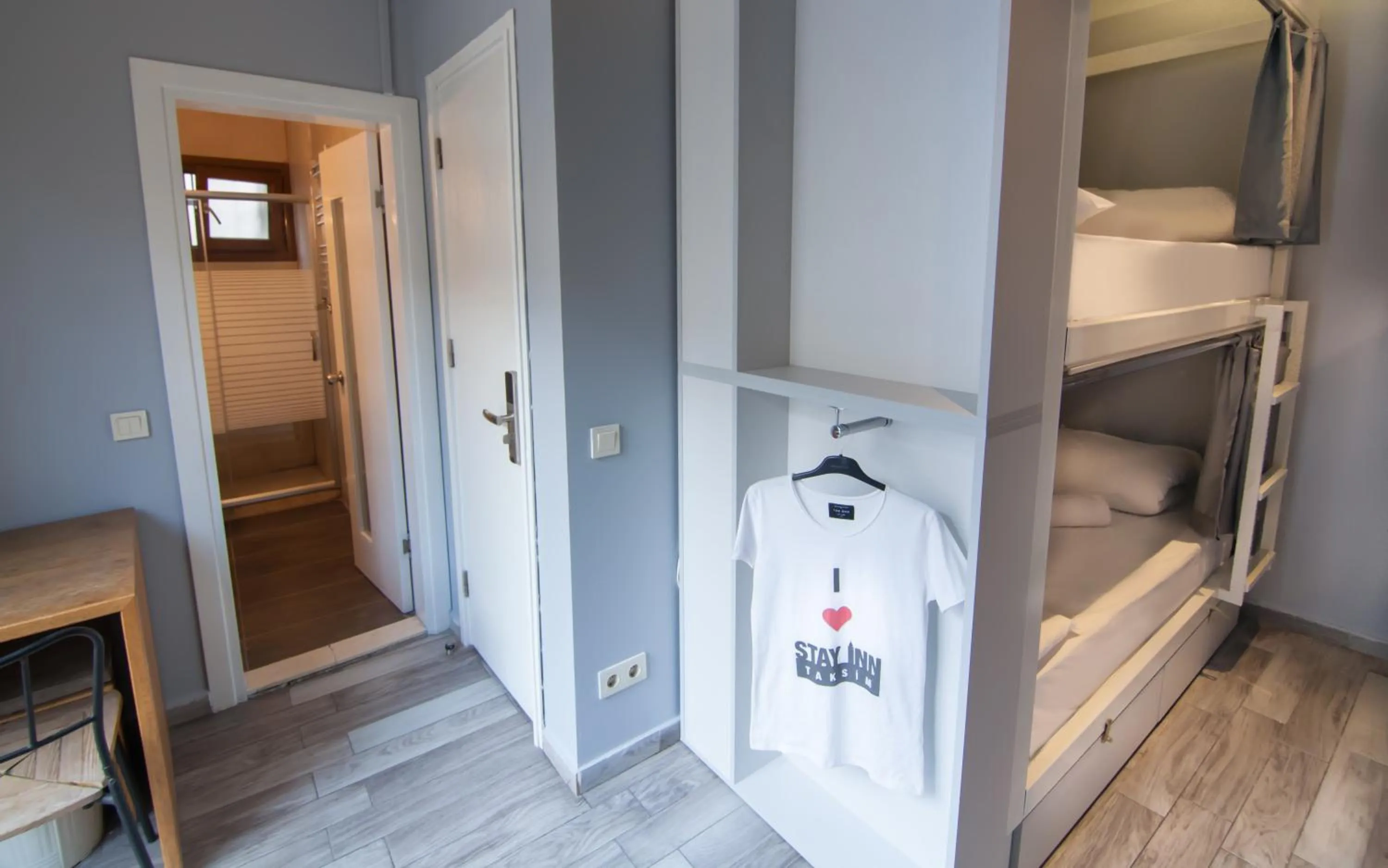 Bathroom, Bed in Stay Inn Taksim Hostel