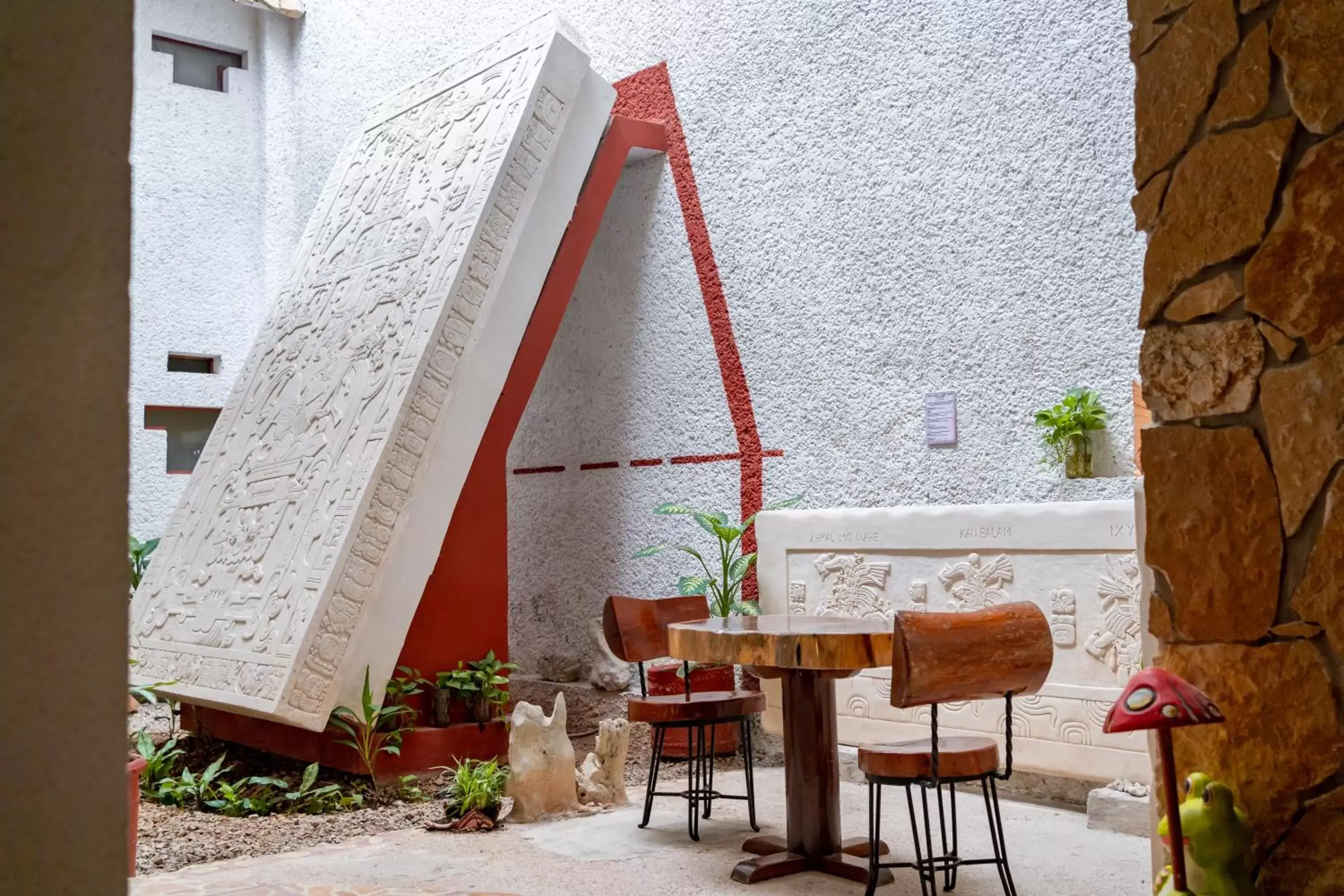 Patio in Hotel - Museo Xibalba