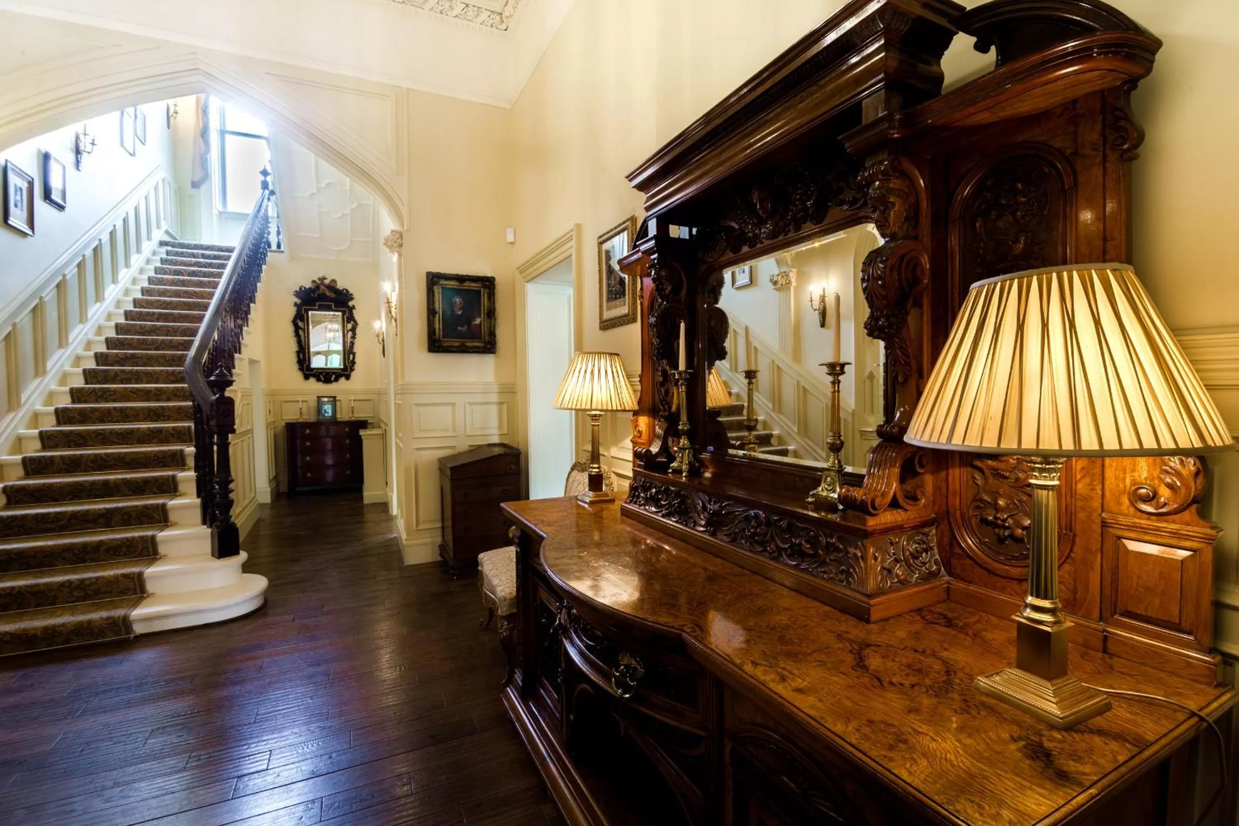 Decorative detail in Crossbasket Castle, Hotel & Restaurant