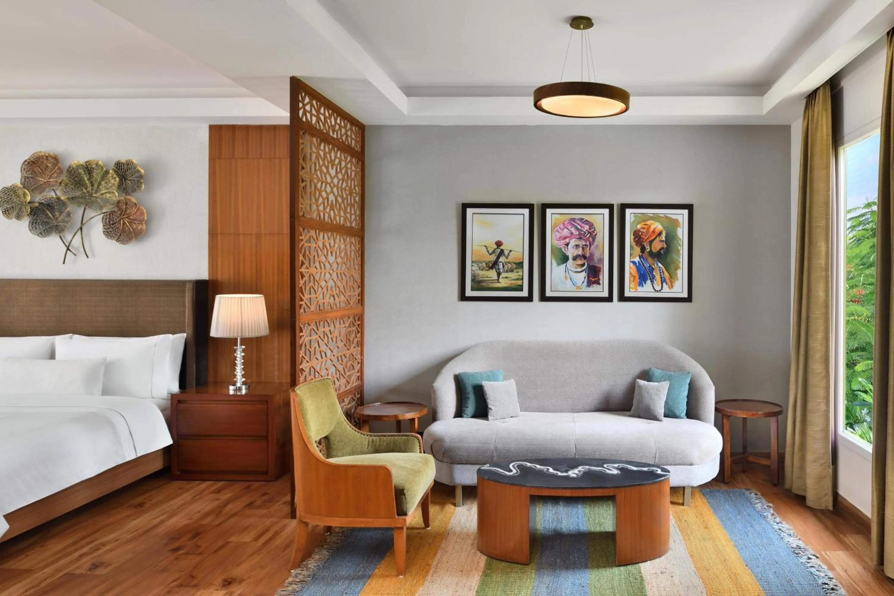 Living room, Bed in The Westin Pushkar Resort & Spa