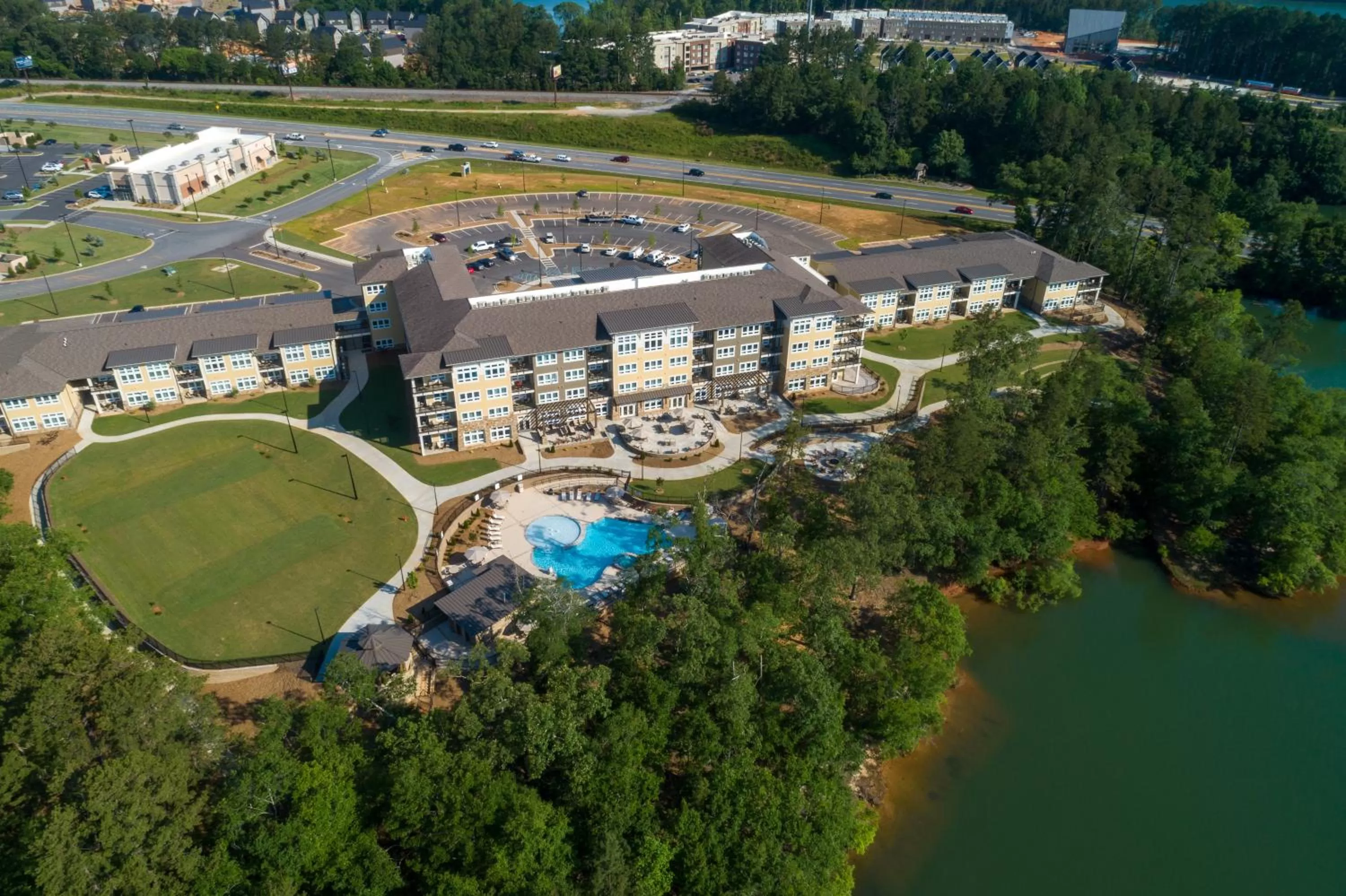 Bird's eye view, Bird's-eye View in Lakeside Lodge Clemson