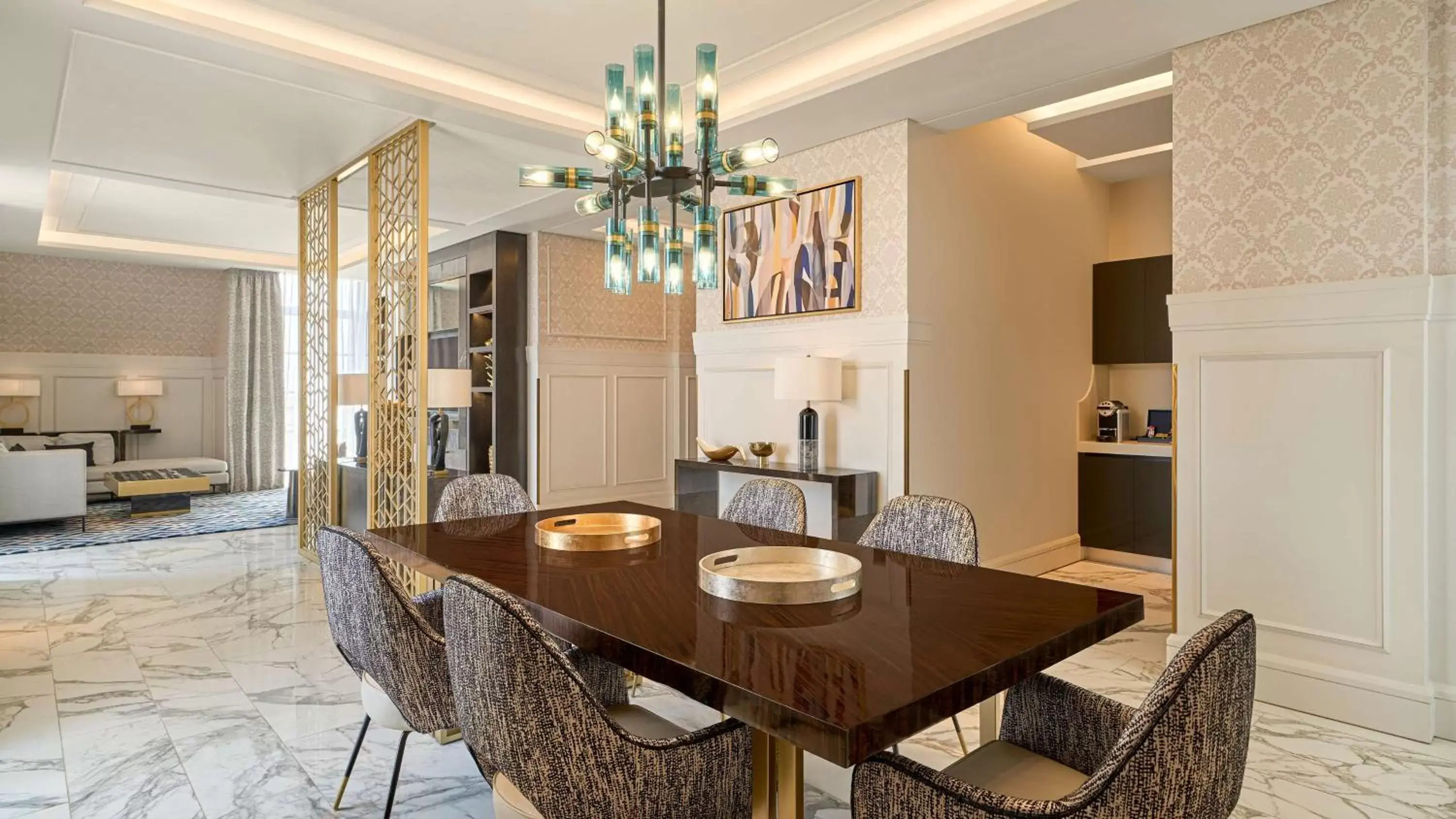 Photo of the whole room, Dining Area in Mansard Riyadh, a Radisson Collection Hotel