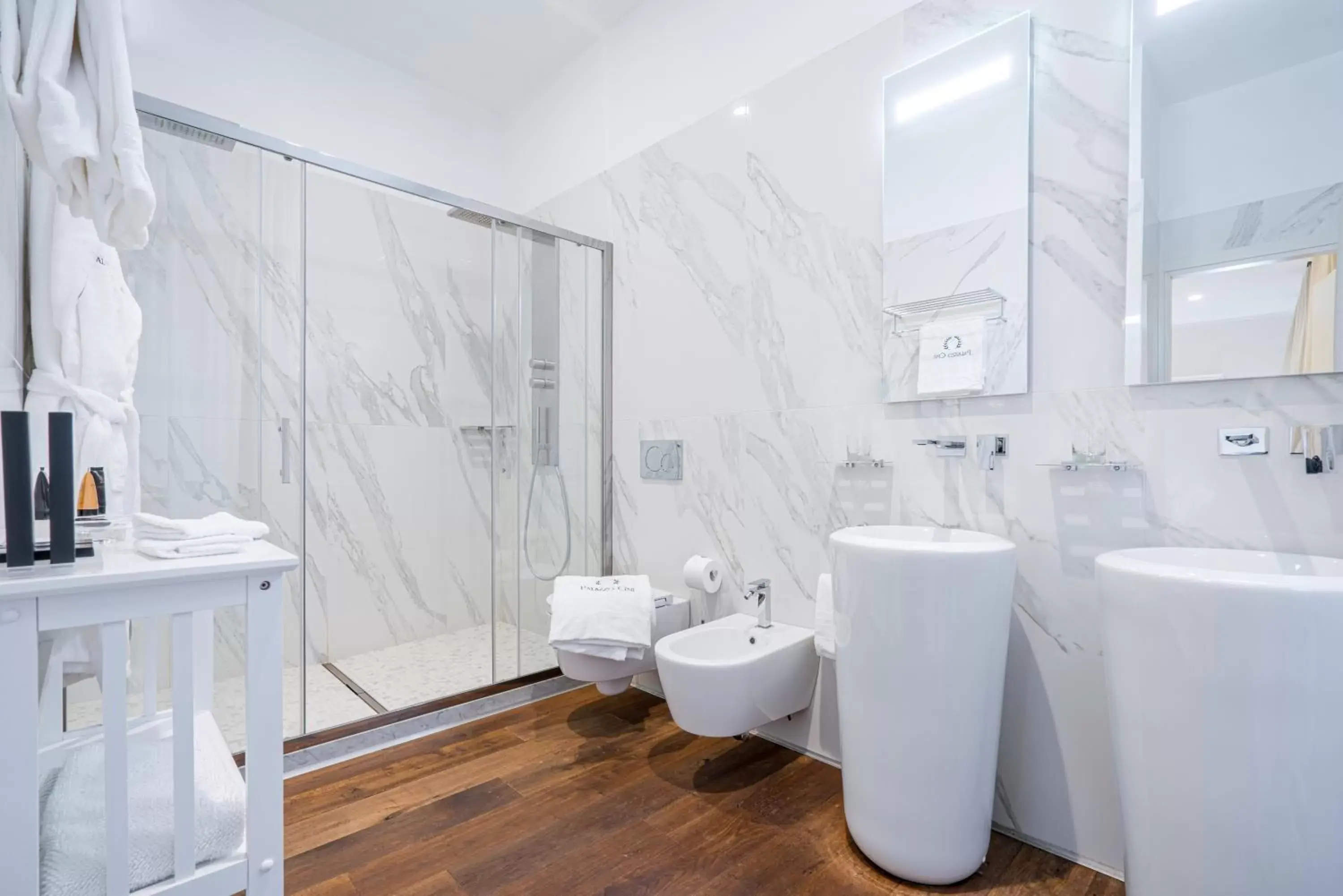 Shower, Bathroom in Palazzo Cini Luxury Rooms in Pisa