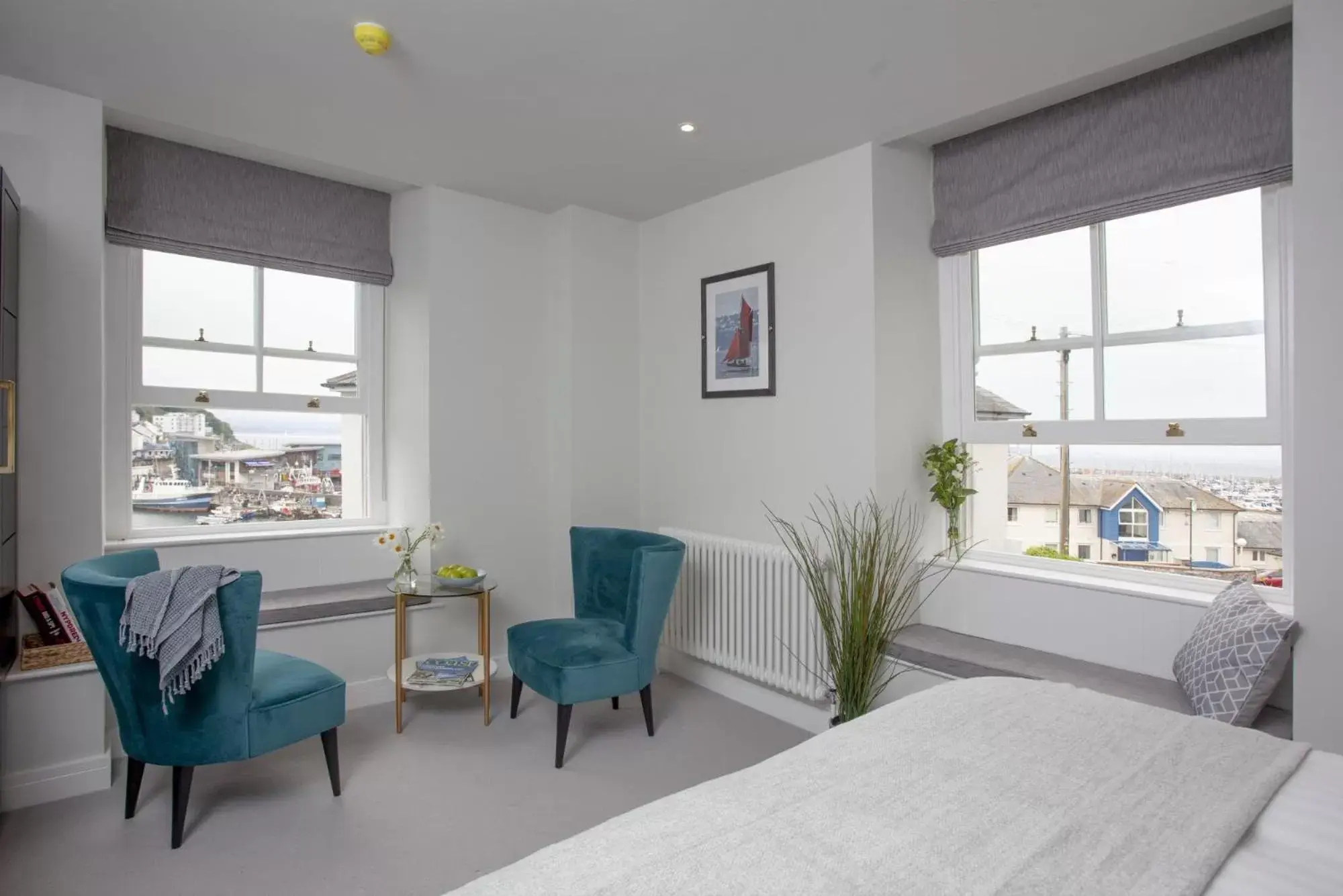 Seating area in Golden Vanity, Maritime Suites, Brixham