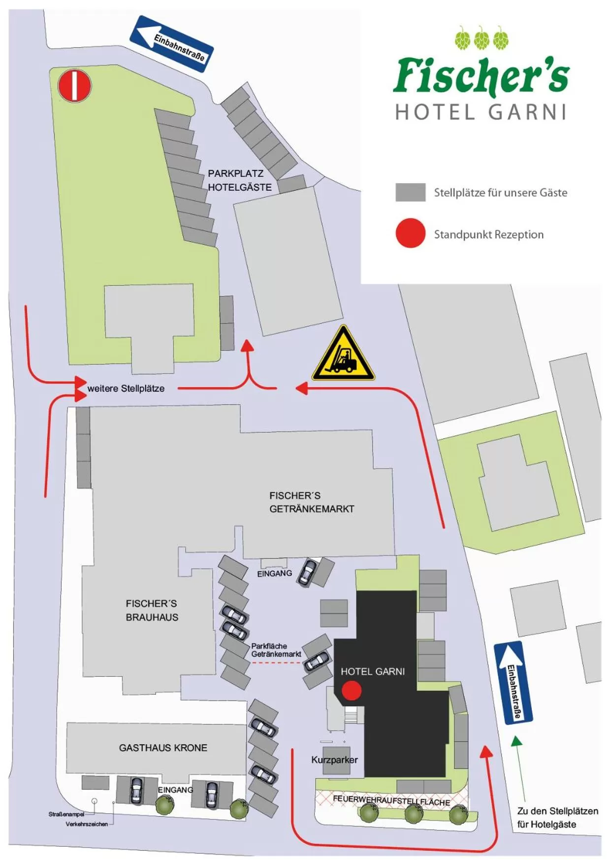 Bird's eye view in Fischer's Hotel Brauhaus 24h Self Check In