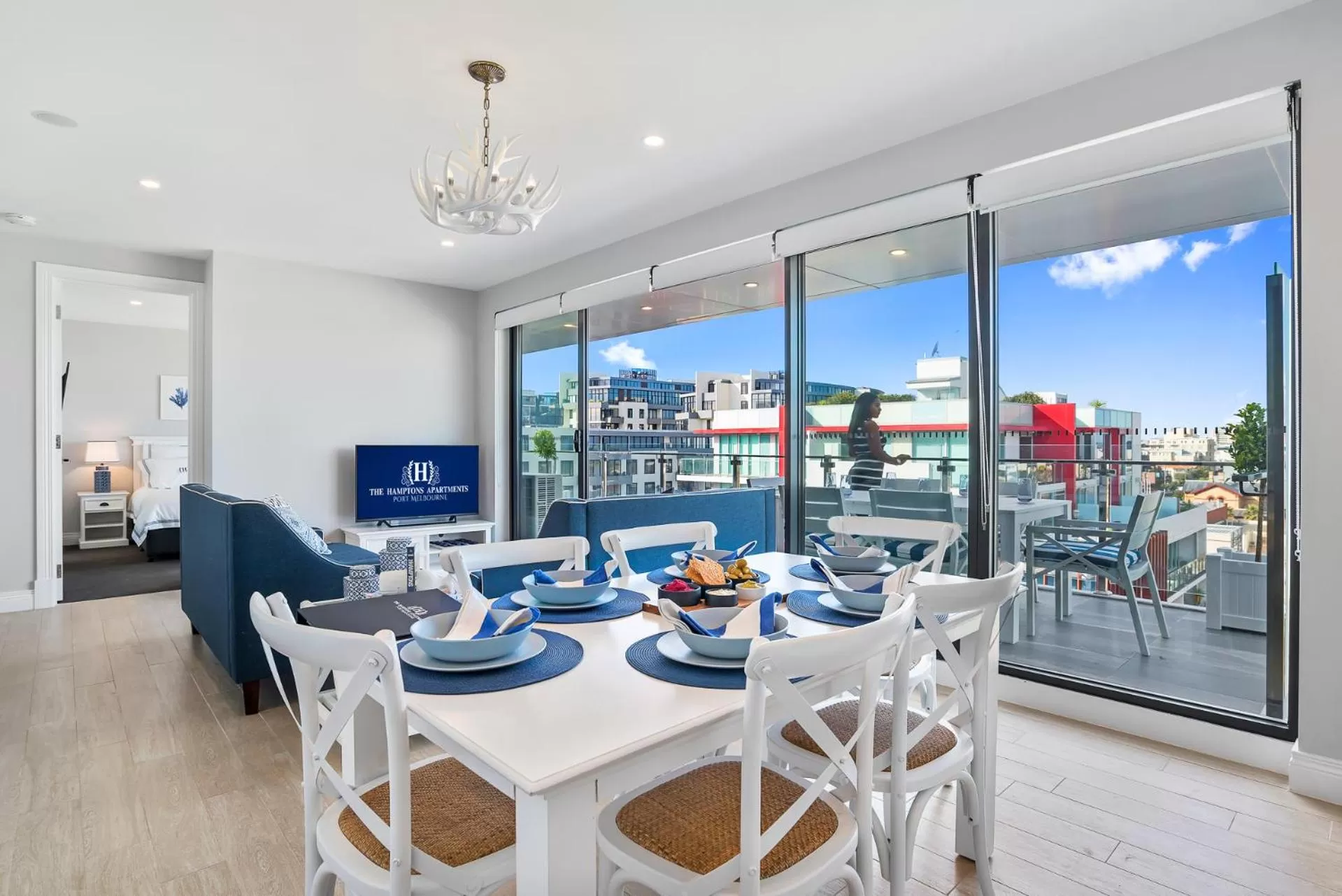 Dining area in The Hamptons Apartments - Port Melbourne