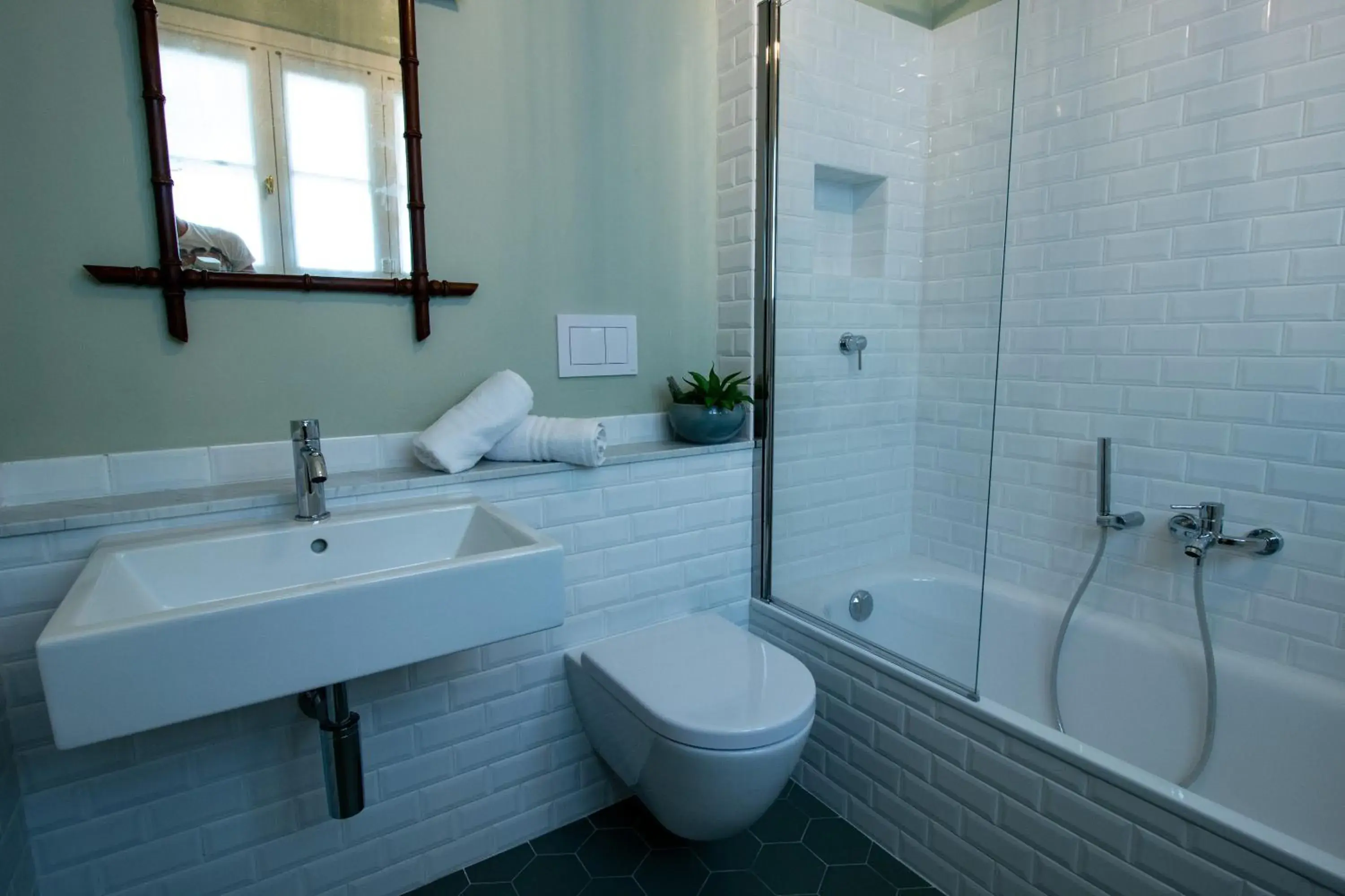 Bathroom in Locanda Capolago