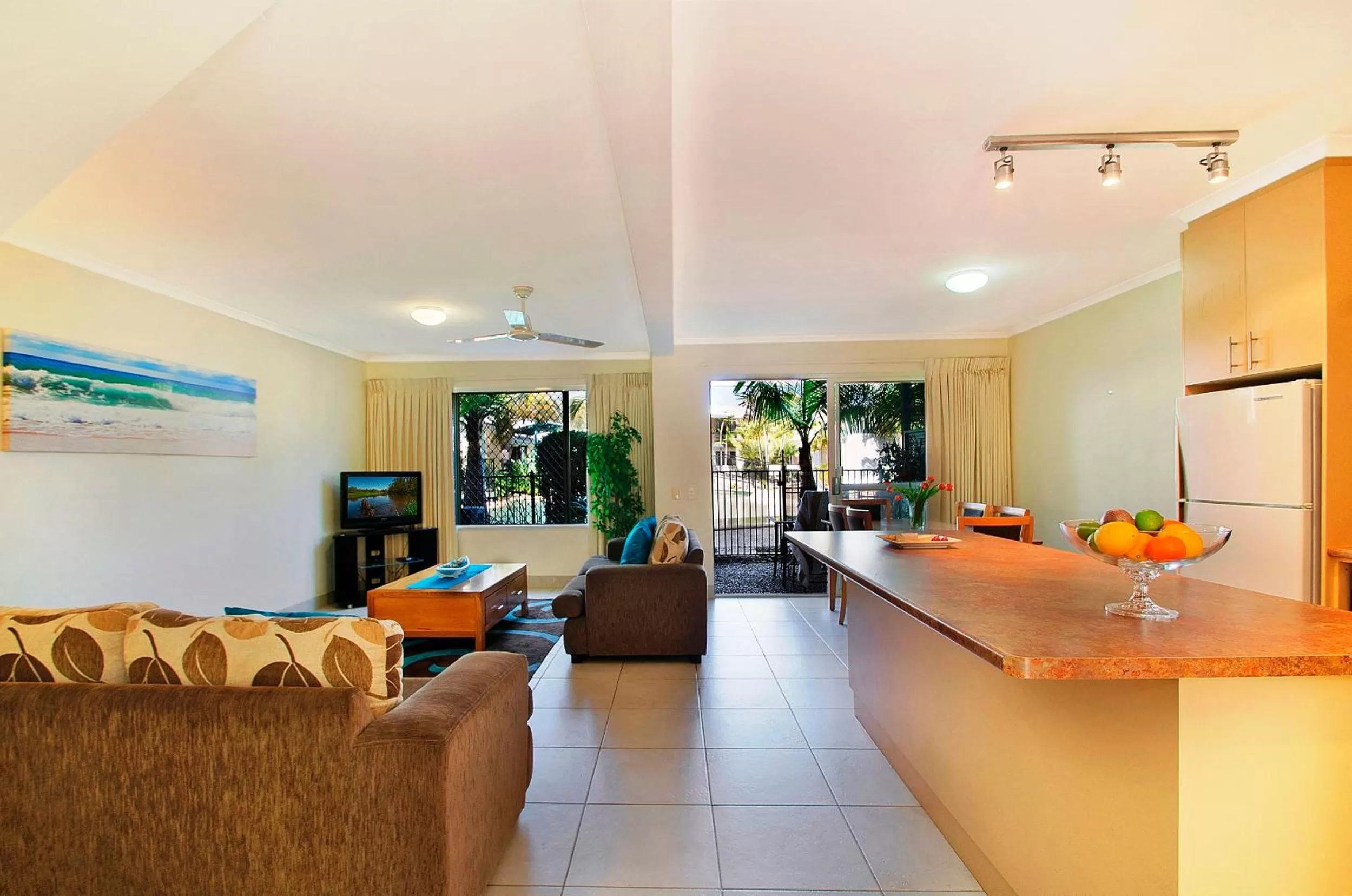 Living room in Ivory Palms Resort Noosa